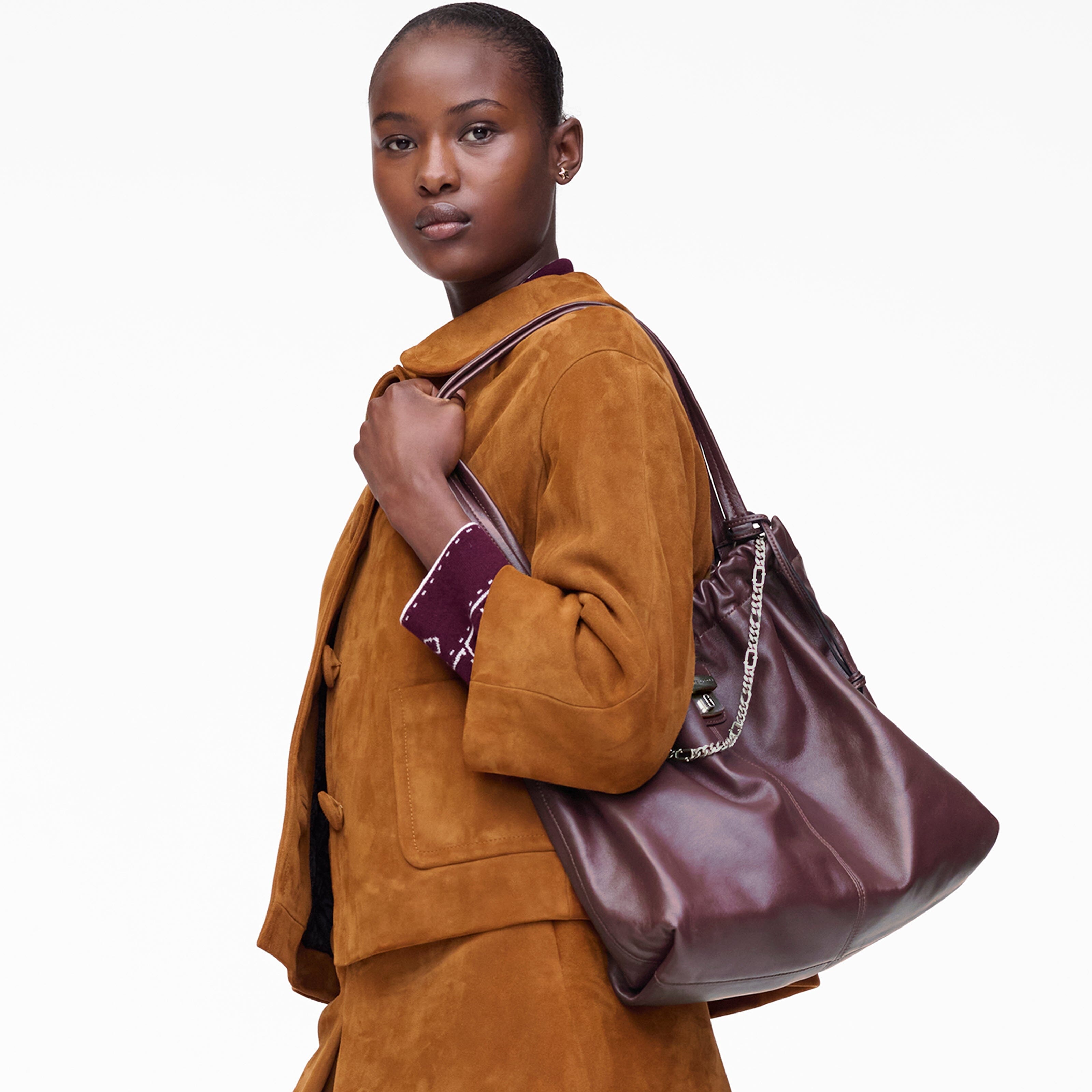 MARC JACOBS - Borsa a spalla - The Cristina Tote - 2F5HTT024H01- 510 - Bordeaux Borse Marc Jacobs