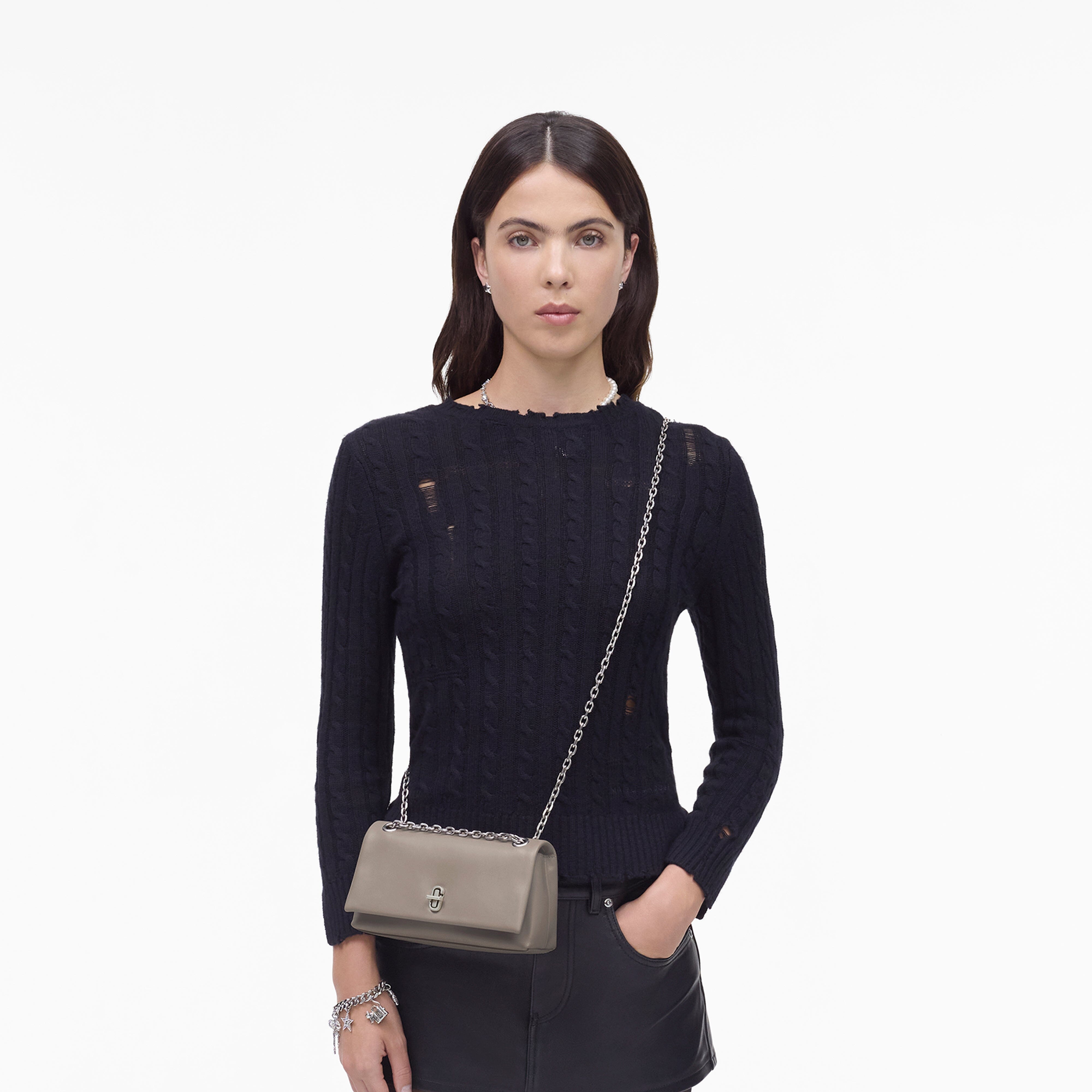 MARC JACOBS - Borsa a tracolla - Chain Wallet 2R4S - Cement Borse Marc Jacobs