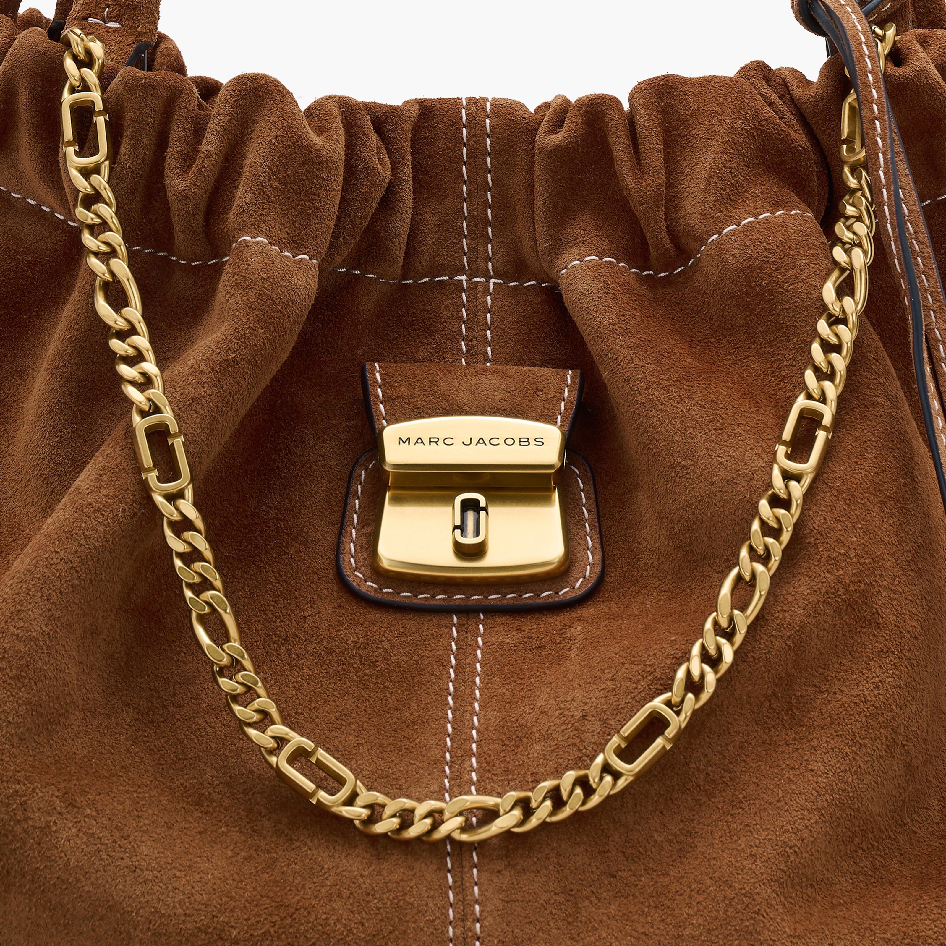 MARC JACOBS - Borsa a spalla - The Suede Cristina Tote - 2R5HTT022H01-860 - Copper Borse Marc Jacobs