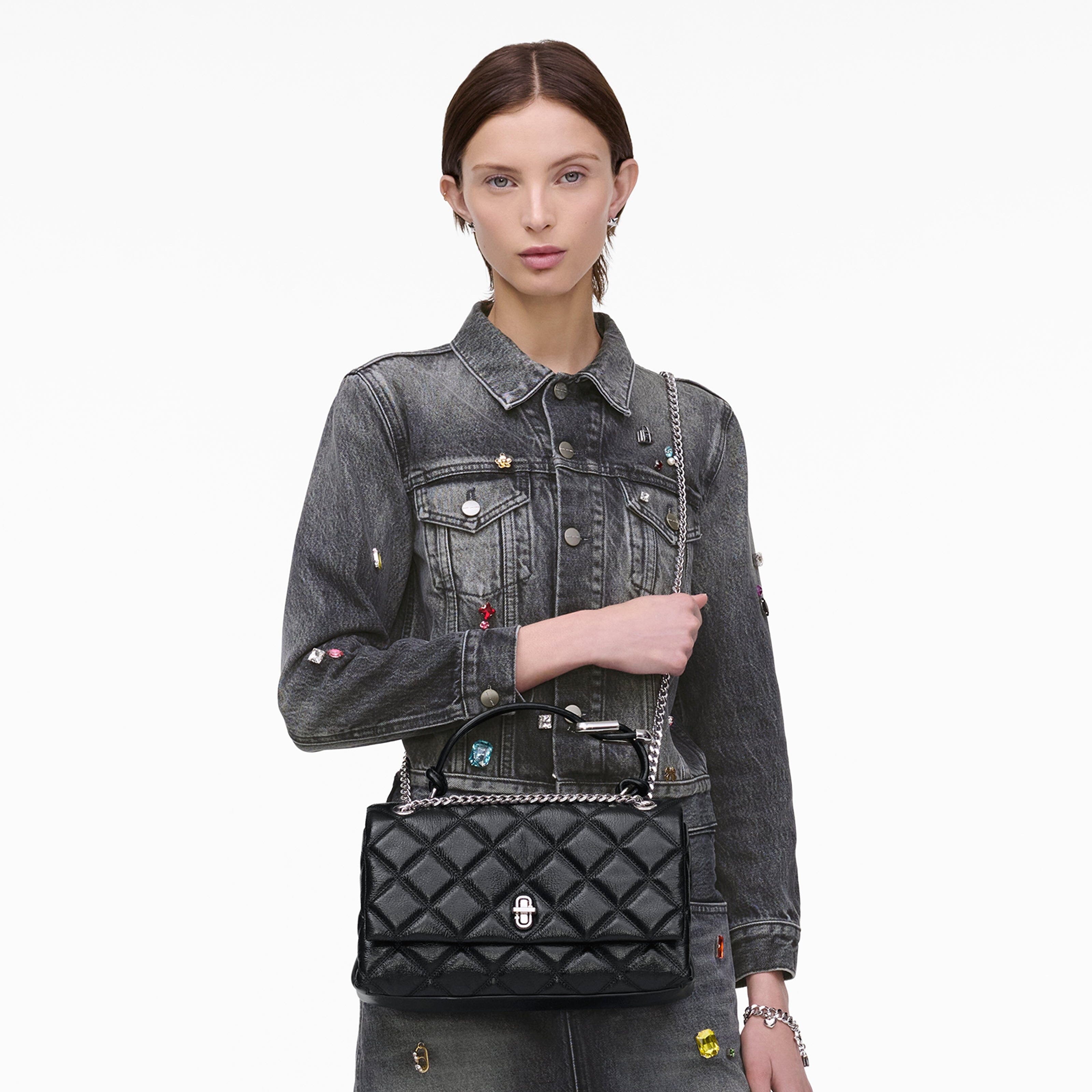 MARC JACOBS - Borsa a spalla - The Dual Chain Shoulder - 2S5HCR007H02 - Black Borse Marc Jacobs