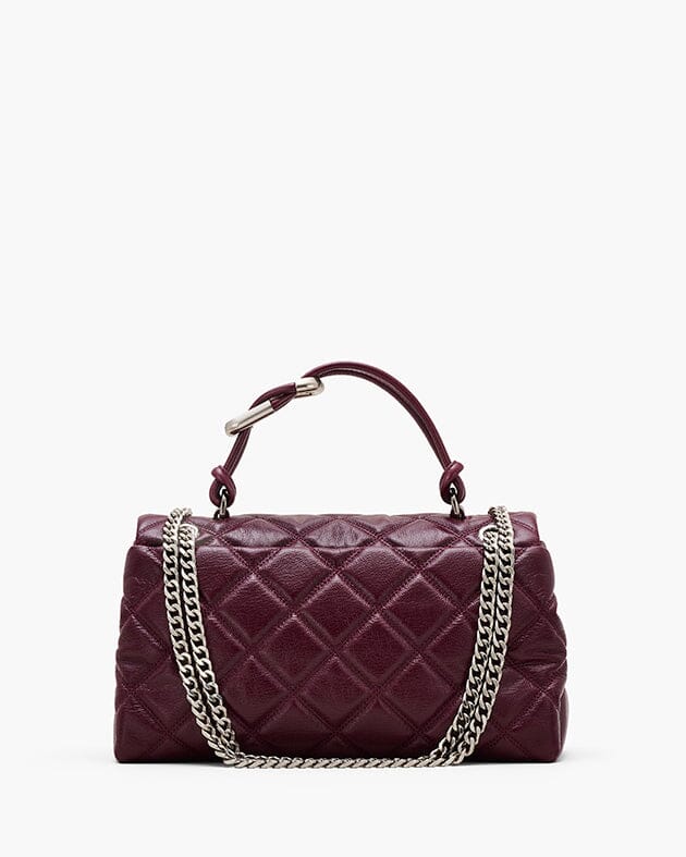 MARC JACOBS - Borsa a spalla - The Dual Chain Shoulder -2s5hcr007h02 - Bordeaux Dark Plum Borse Marc Jacobs