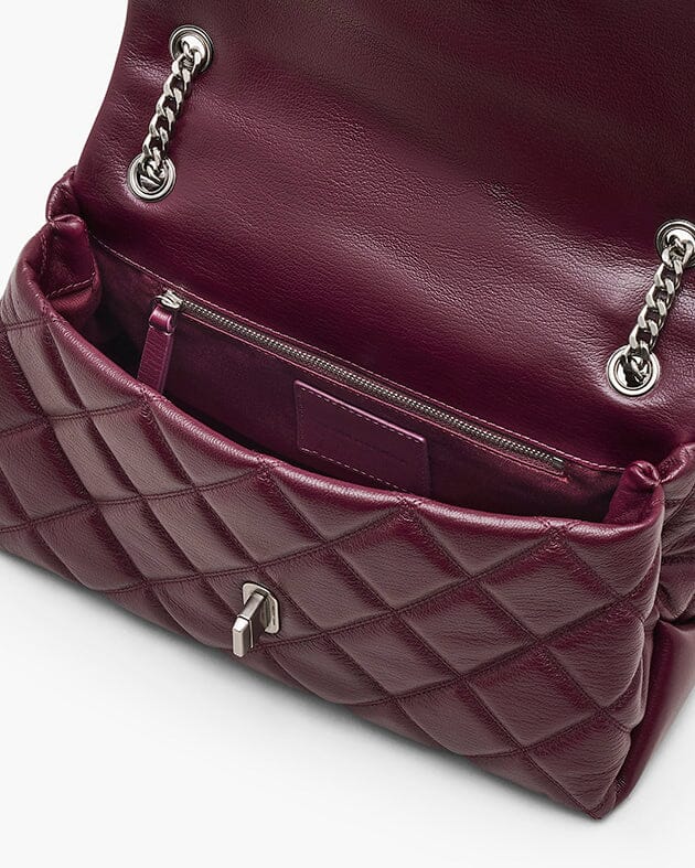 MARC JACOBS - Borsa a spalla - The Dual Chain Shoulder -2s5hcr007h02 - Bordeaux Dark Plum Borse Marc Jacobs