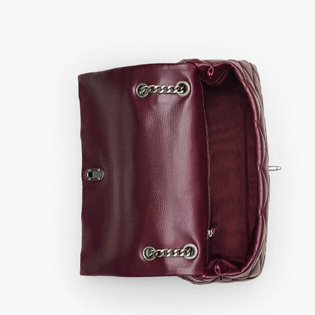 MARC JACOBS - Borsa a spalla - The Dual Chain Shoulder -2s5hcr007h02 - Bordeaux Dark Plum Borse Marc Jacobs