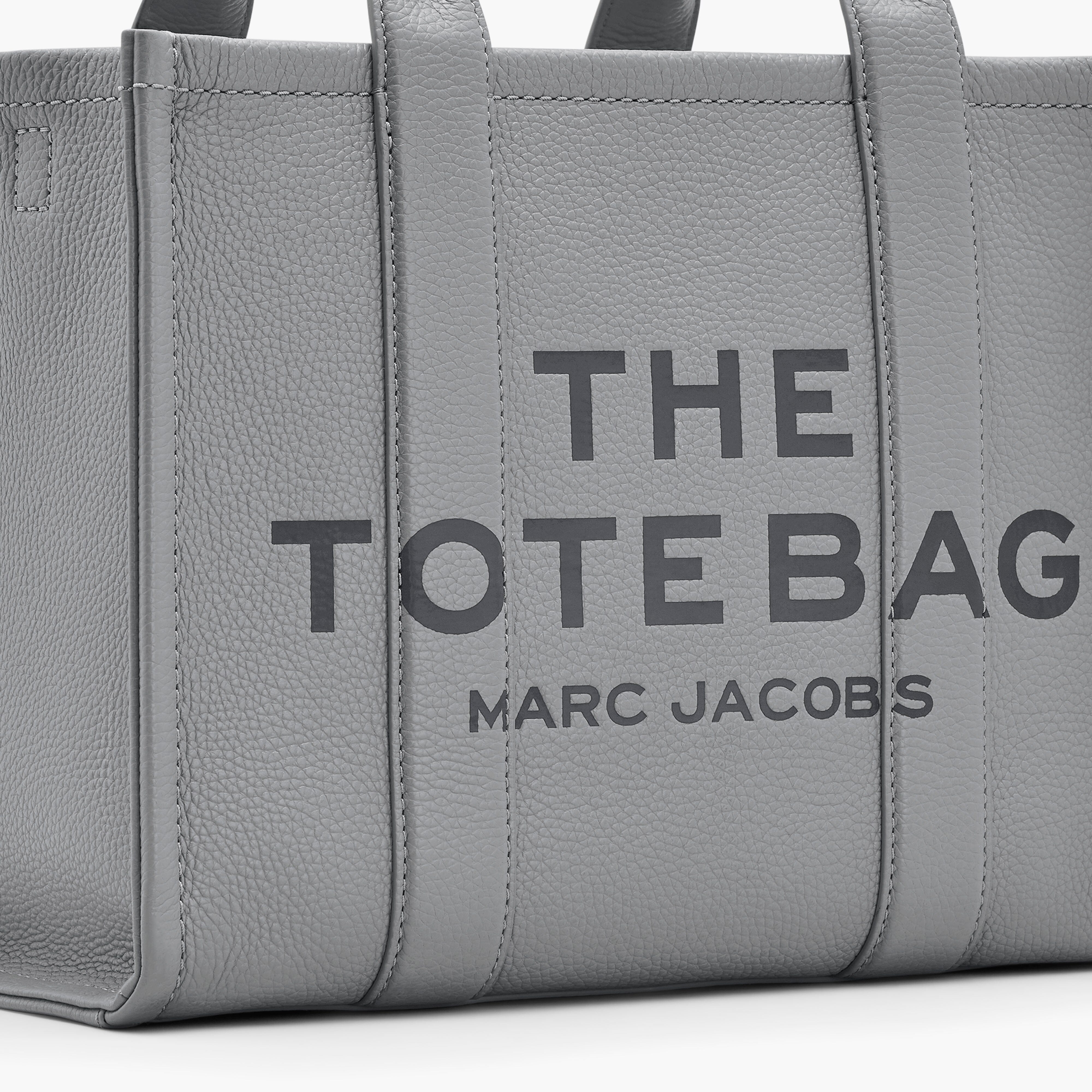 MARC JACOBS - The Leather Medium Tote Bag H004L01PF21 - 050 Wolf grey Borse Marc Jacobs