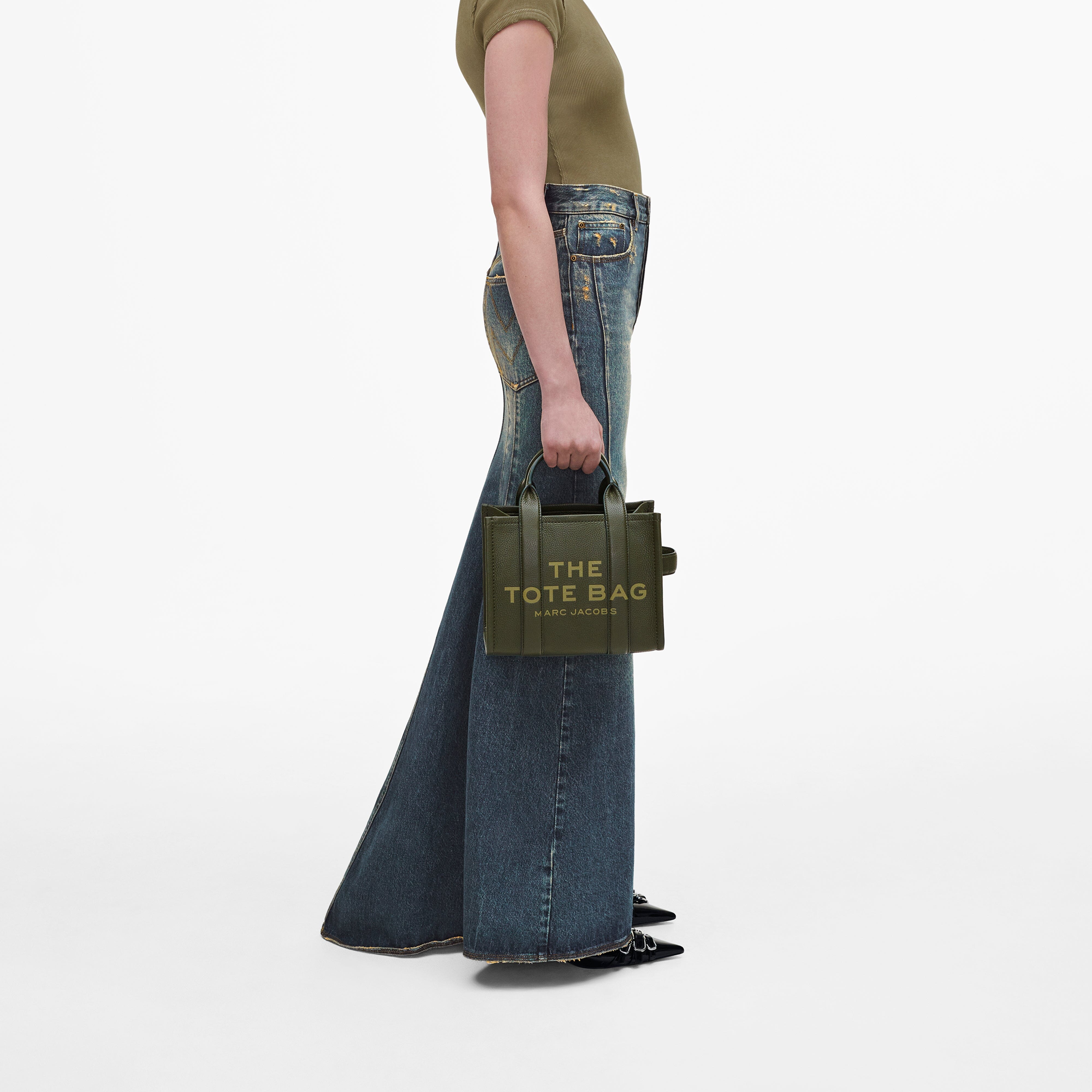 MARC JACOBS - The Leather Small Tote Bag H009L01SP21 - 305 Forest Borse Marc Jacobs