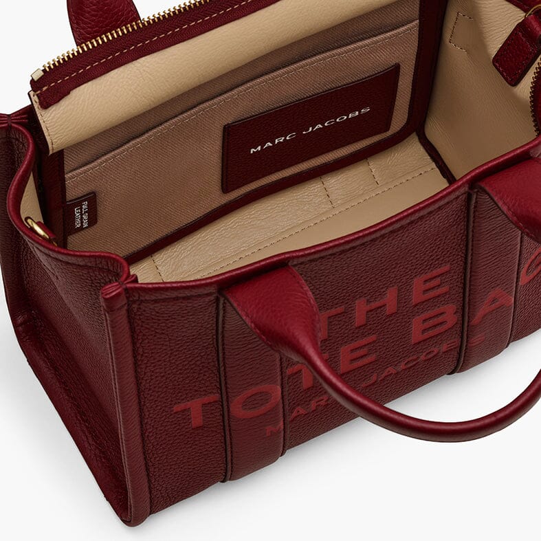 MARC JACOBS - The Leather Small Tote Bag H009L01SP21 - 602 CHERRY Borse Marc Jacobs