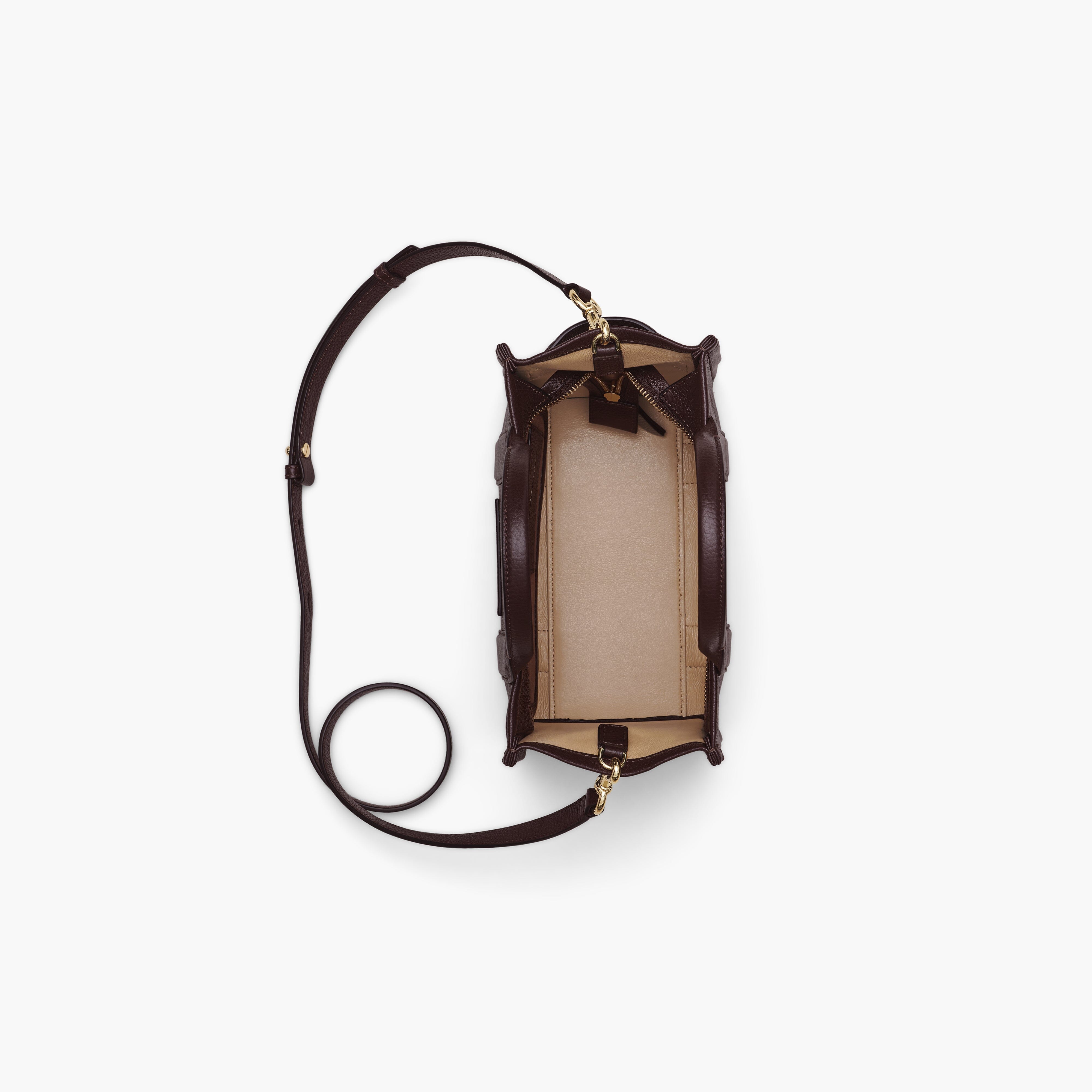 MARC JACOBS - H009L01SP21-905 - The Leather Small Tote Bag - Ganache Borse Marc Jacobs