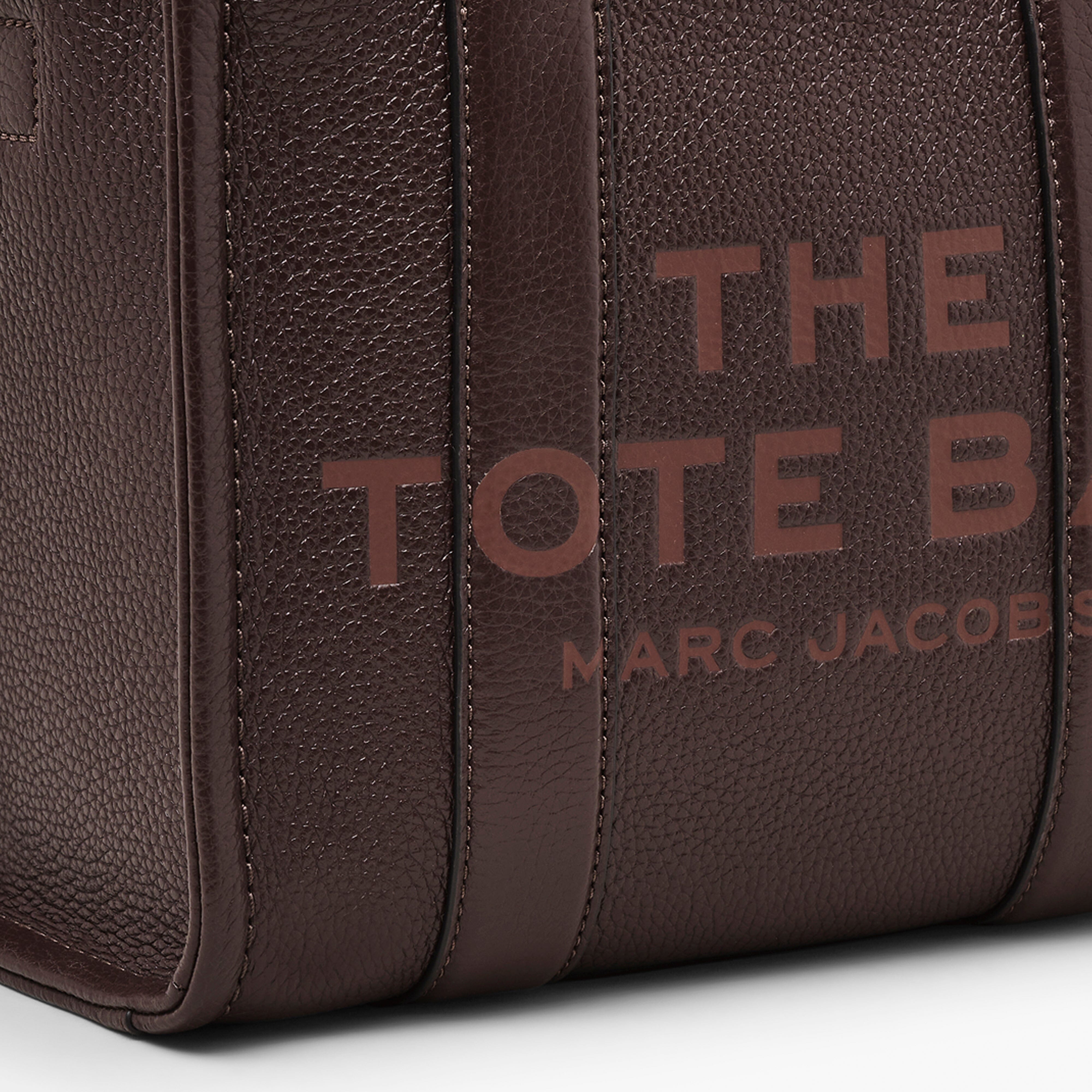 MARC JACOBS - H009L01SP21-905 - The Leather Small Tote Bag - Ganache Borse Marc Jacobs