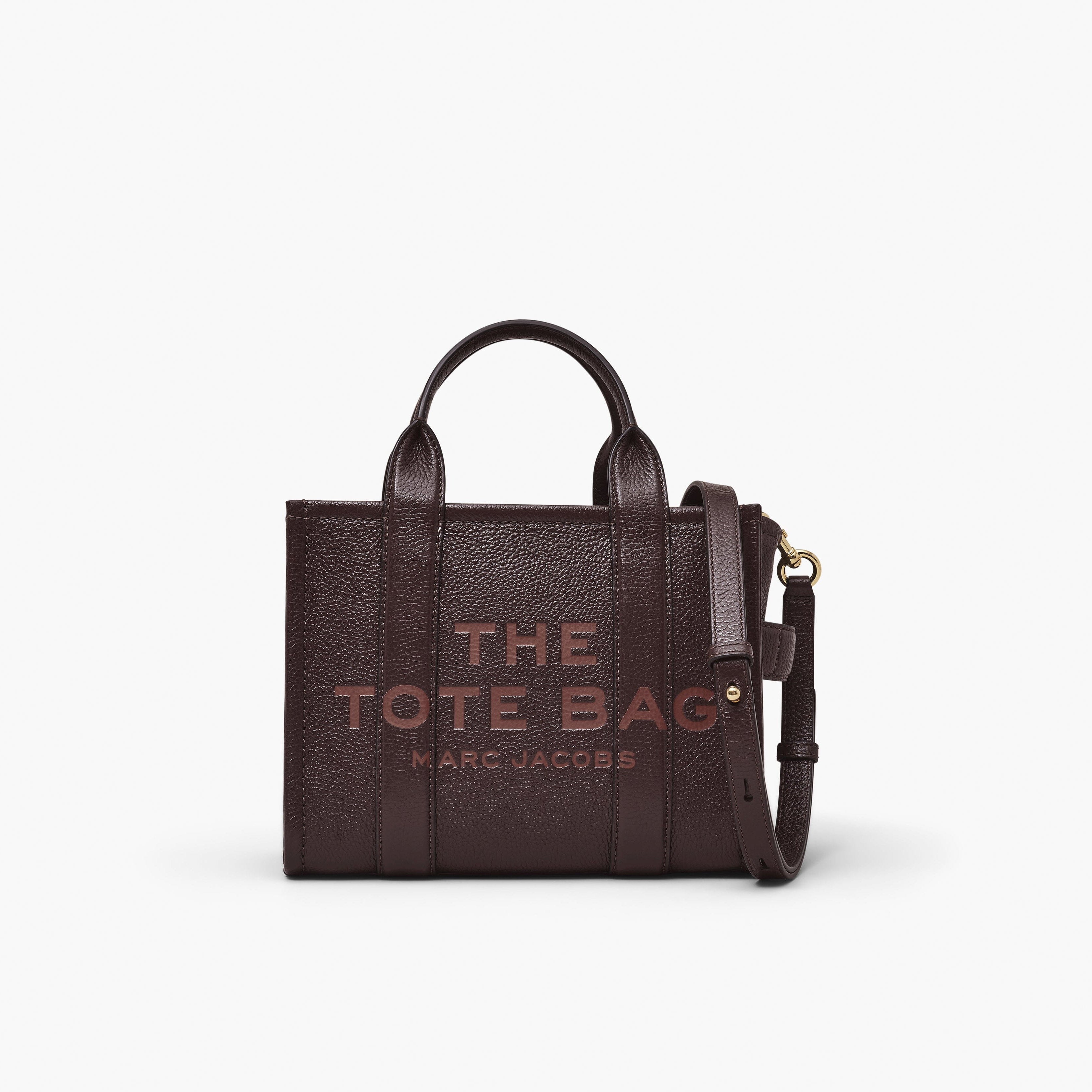 MARC JACOBS - H009L01SP21-905 - The Leather Small Tote Bag - Ganache Borse Marc Jacobs