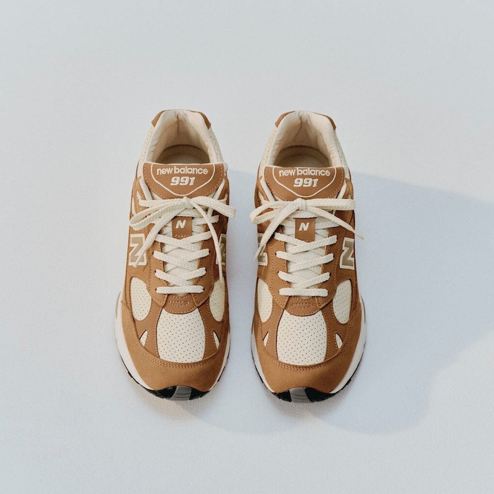 NEW BALANCE - Sneakers - M991TW1 - Pelle Cuoio Scarpe Uomo NEW BALANCE - Collezione Uomo