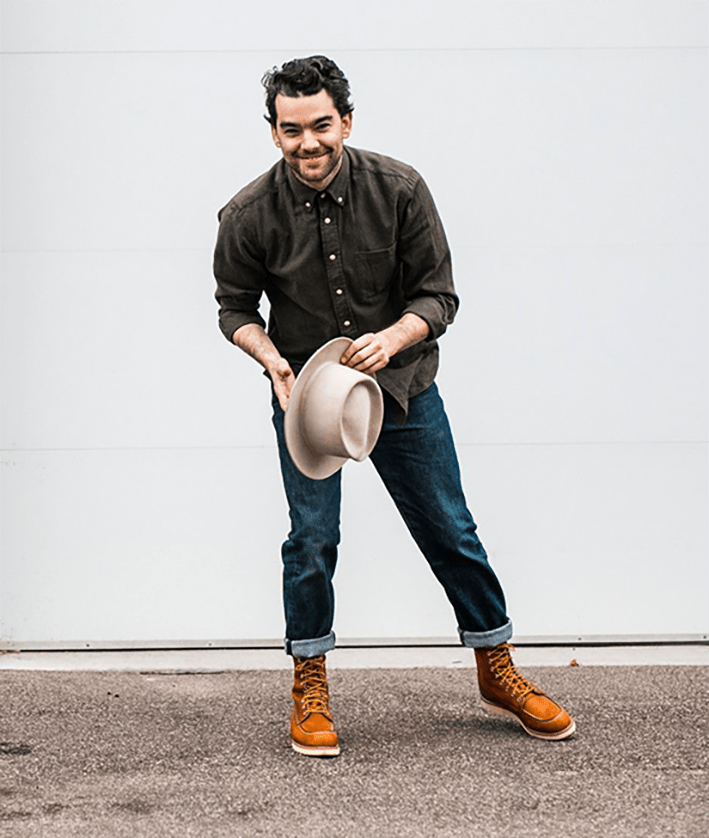 RED WING SHOES - Polacco Moc Toe 0877 - Oro Legacy Scarpe Uomo Red Wing Shoes