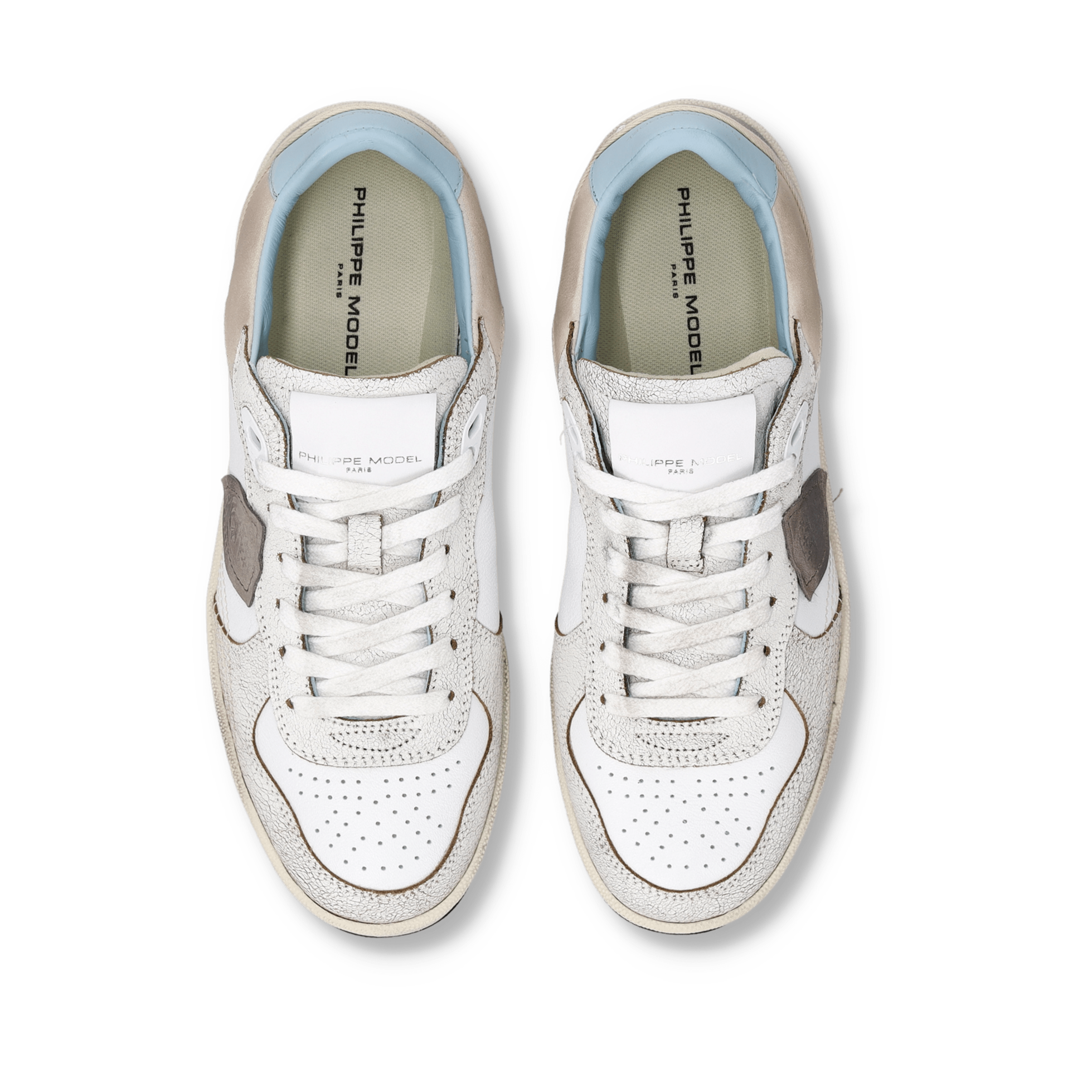 PHILIPPE MODEL - Sneakers Pgal - PGLD - VC02 - Bianco Azzurro Scarpe Donna Philippe Model Paris