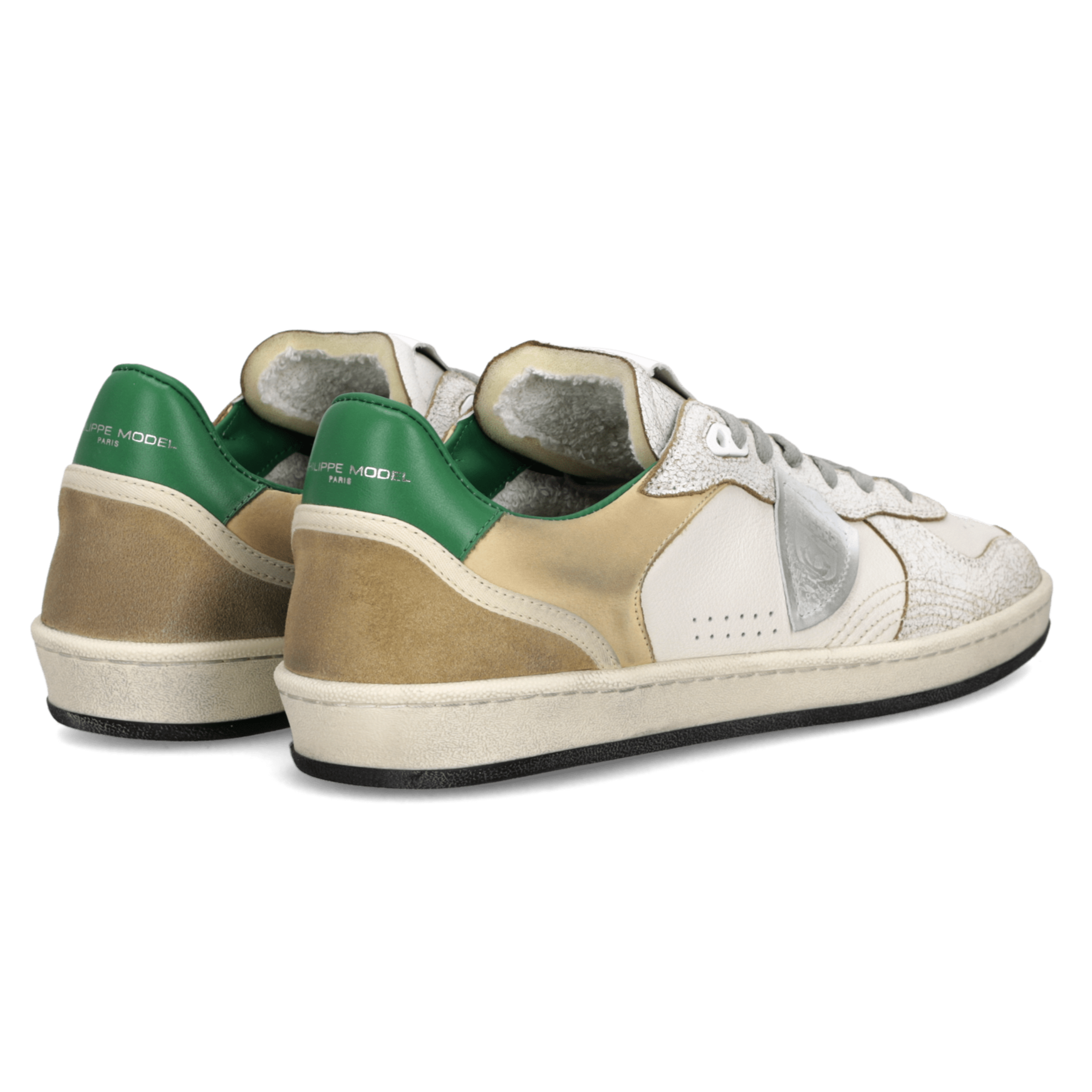 PHILIPPE MODEL - Sneakers - PGLU VC03 - Bianco Verde Scarpe Uomo Philippe Model Paris