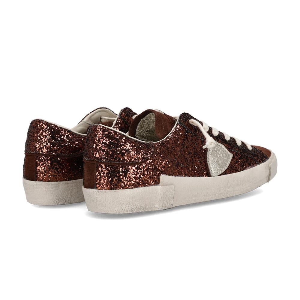PHILIPPE MODEL - Sneakers - PRLD GG10 - GLITTER MARRONE Scarpe Donna Philippe Model Paris