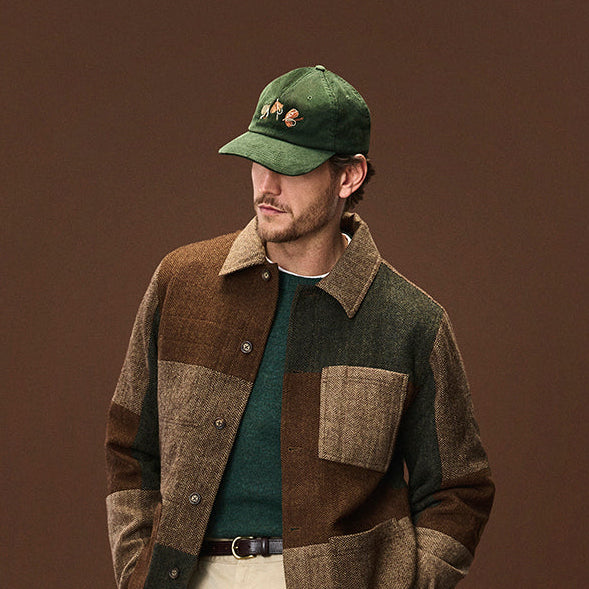 SEBAGO - 731249W Cappellino Connor - Velluto Verde