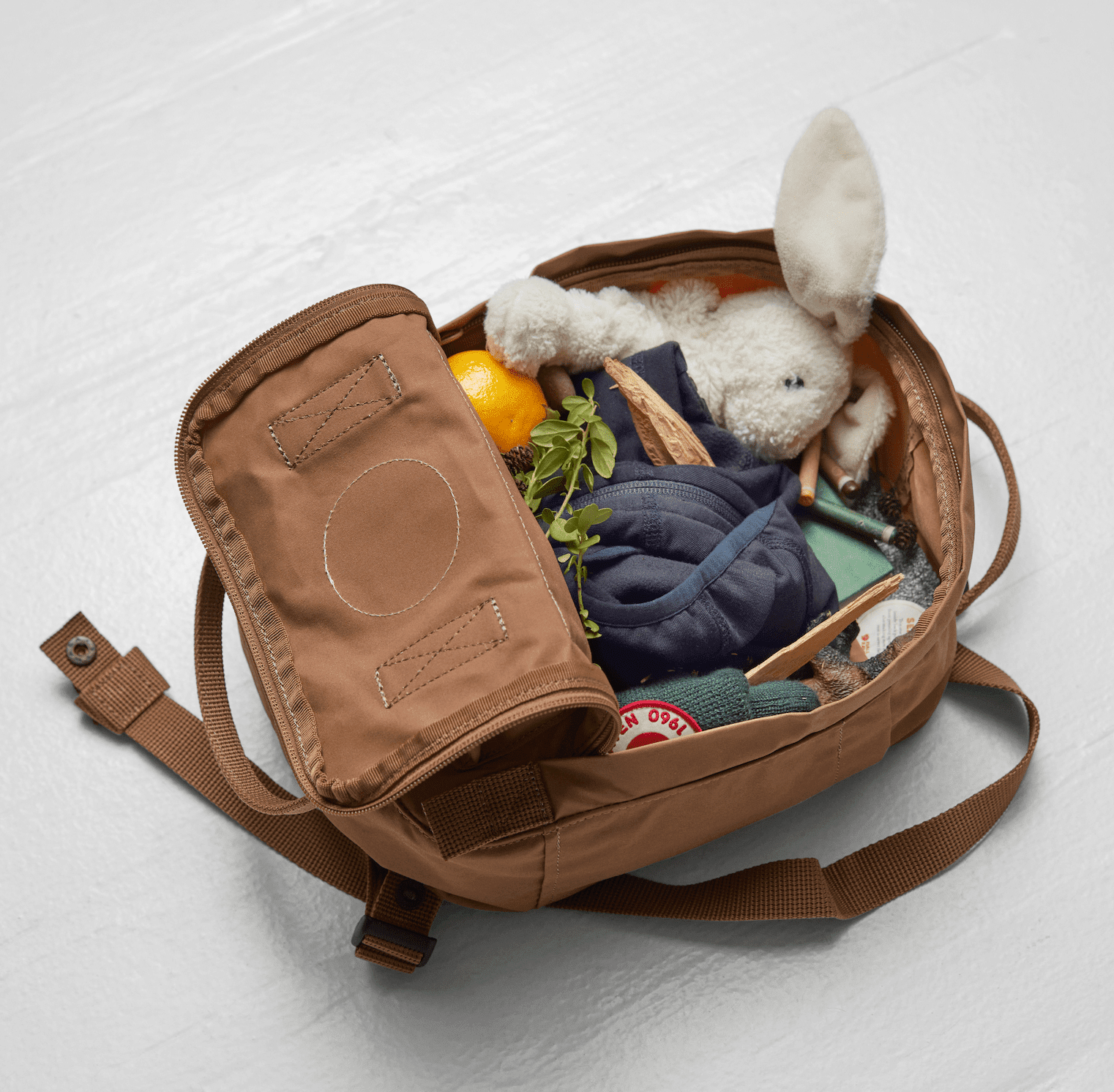 FJÄLLRÄVEN Kånken F23561 Mini - 501 115 SKY BLUE LIGHT OAK Zaino Fjallraven