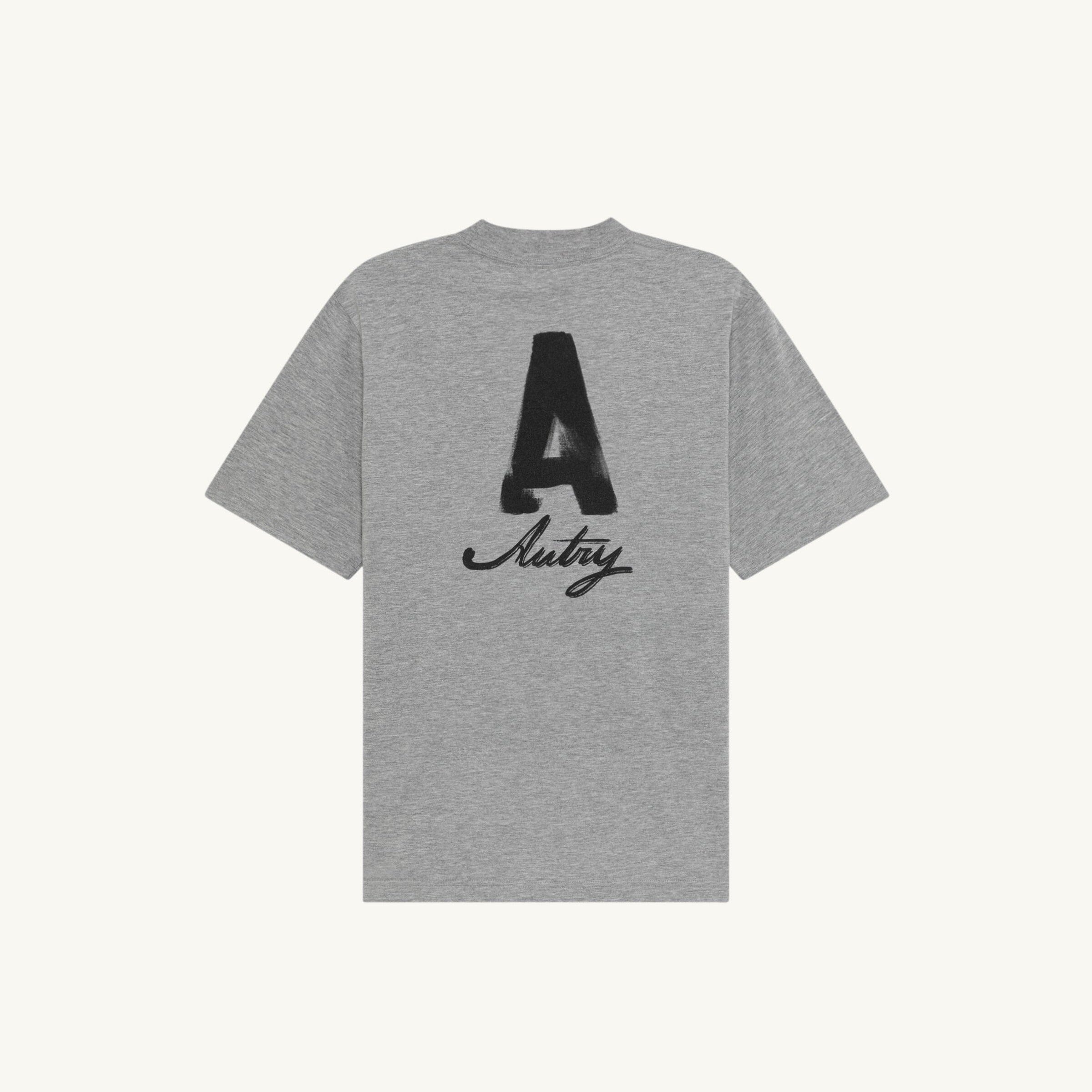 AUTRY - TSPX 109D- T-Shirt jersey - Grigio melange Abbigliamento Uomo AUTRY - Collezione uomo