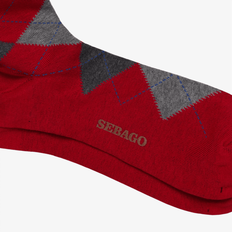 SEBAGO - Calzini - 73128IW_A0C - Grey-Red-Royal Blue Accessori Uomo SEBAGO - Collezione Uomo