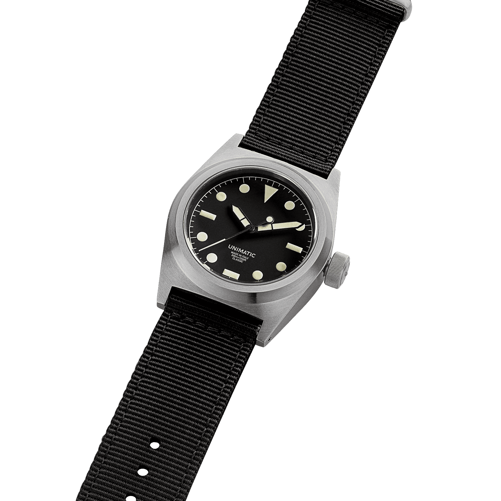 UNIMATIC - Orologio Modello Due UC2 Classic - Time Only - Nero Accessori Uomo UNIMATIC - Orologio