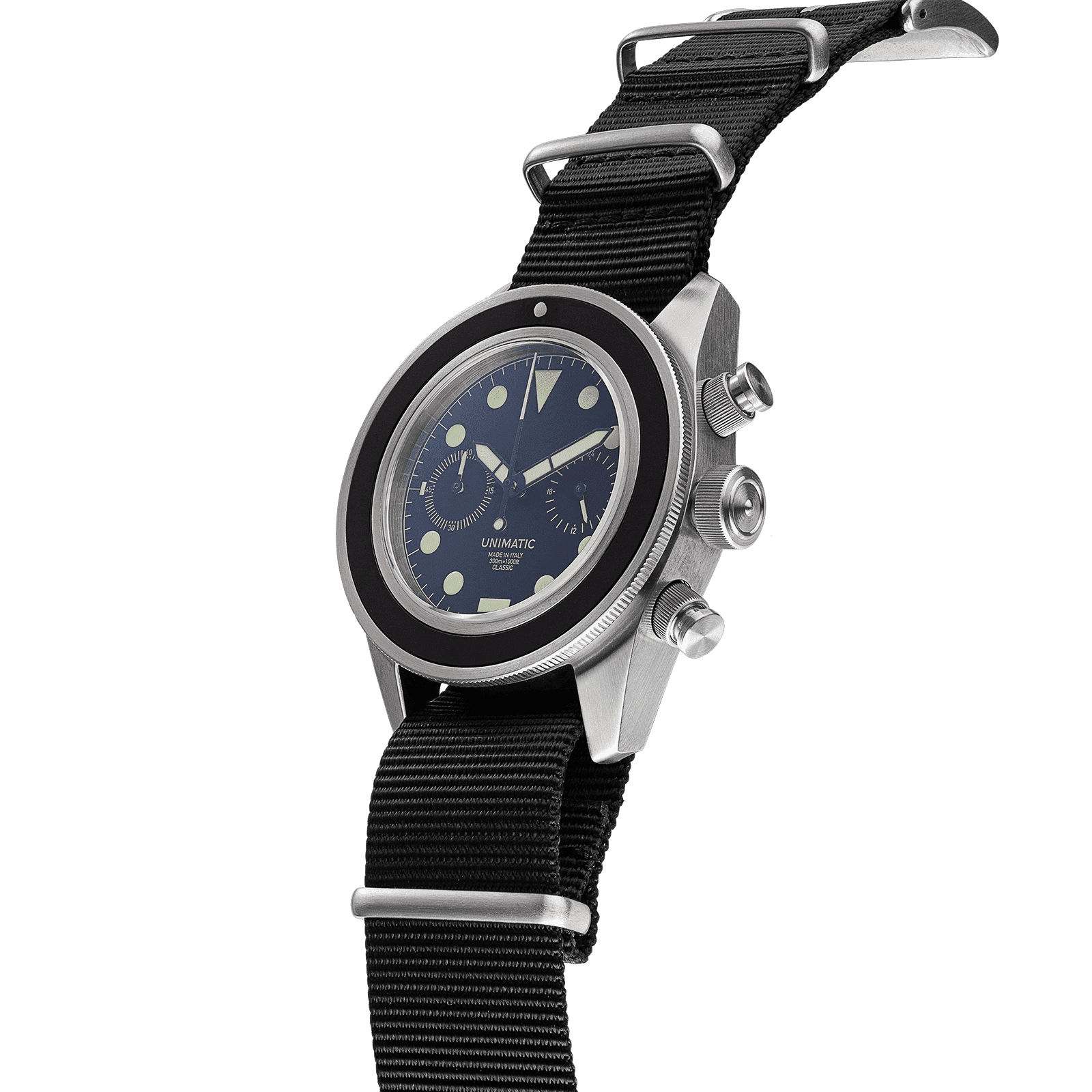 UNIMATIC - Orologio Modello Tre UC3 Classic - Chronograph - Nero Accessori Uomo UNIMATIC - Orologio