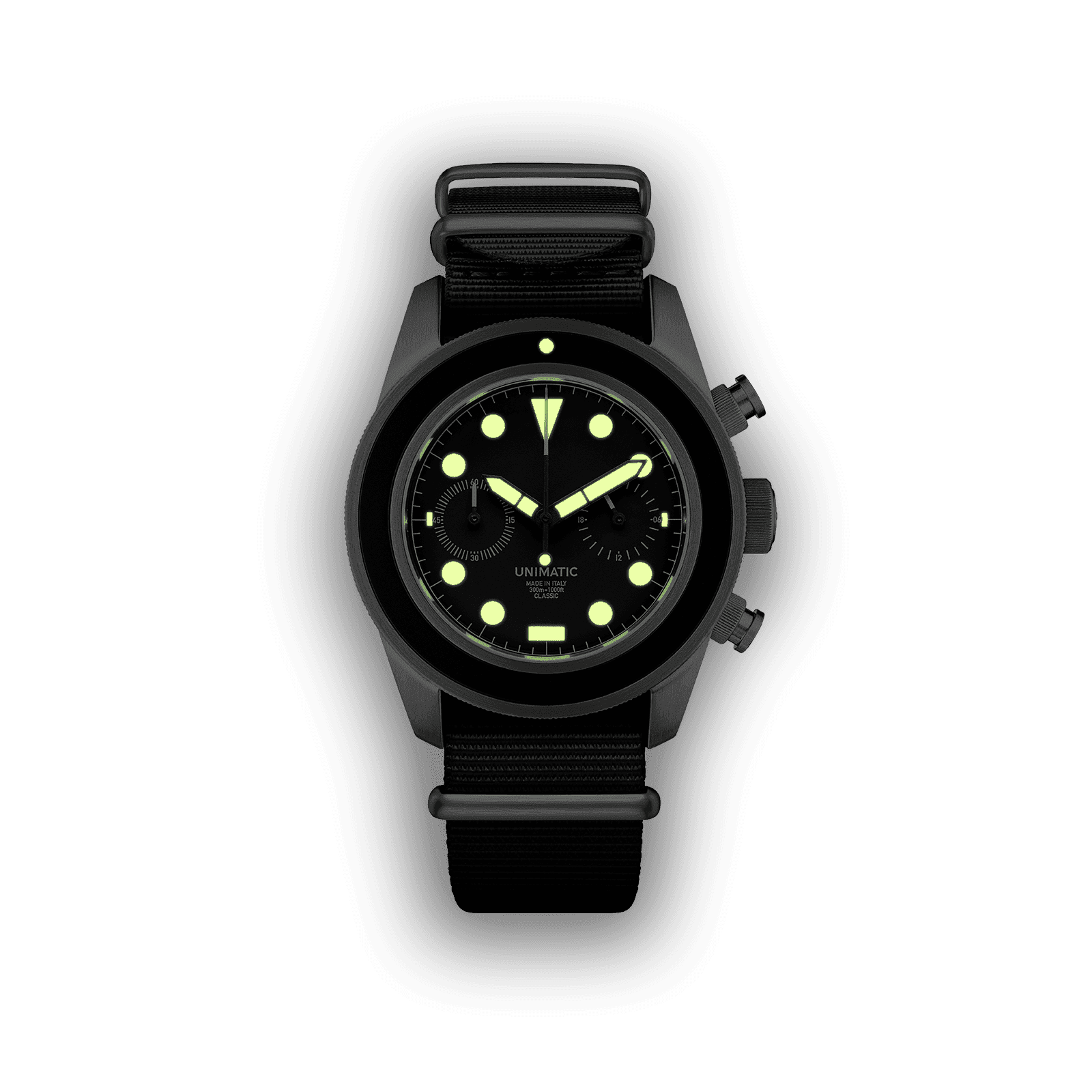 UNIMATIC - Orologio Modello Tre UC3 Classic - Chronograph - Nero Accessori Uomo UNIMATIC - Orologio