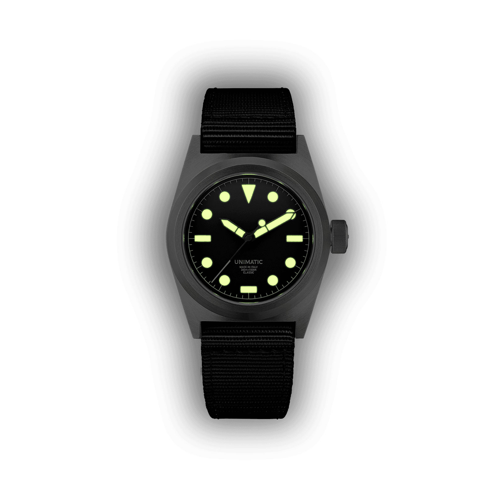 UNIMATIC - Orologio Modello Due UC2 Classic - Time Only - Nero