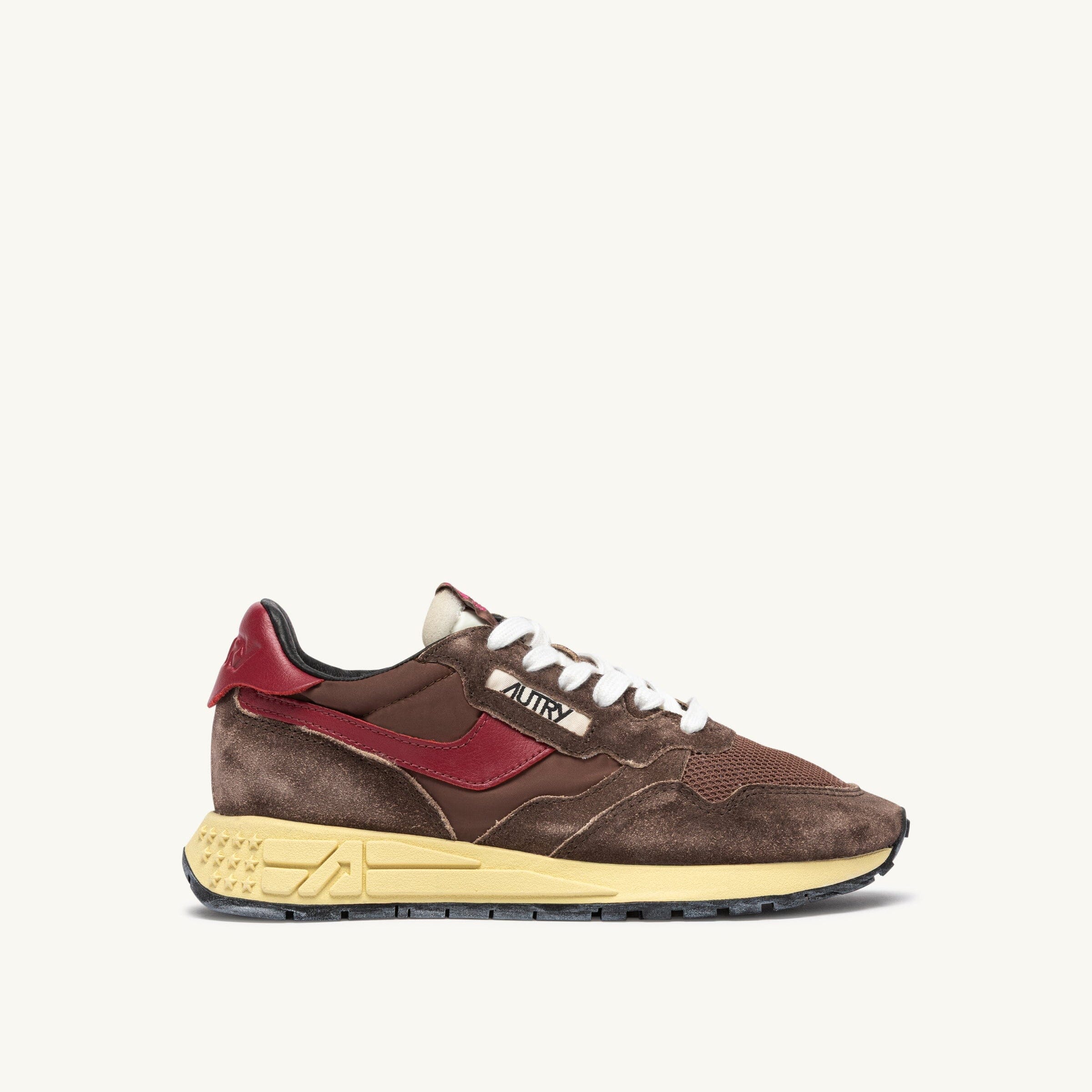 AUTRY - WWLW GQ08 - Sneakers REELWIND - Coffee sugar deep claret Scarpe Donna AUTRY - Collezione donna