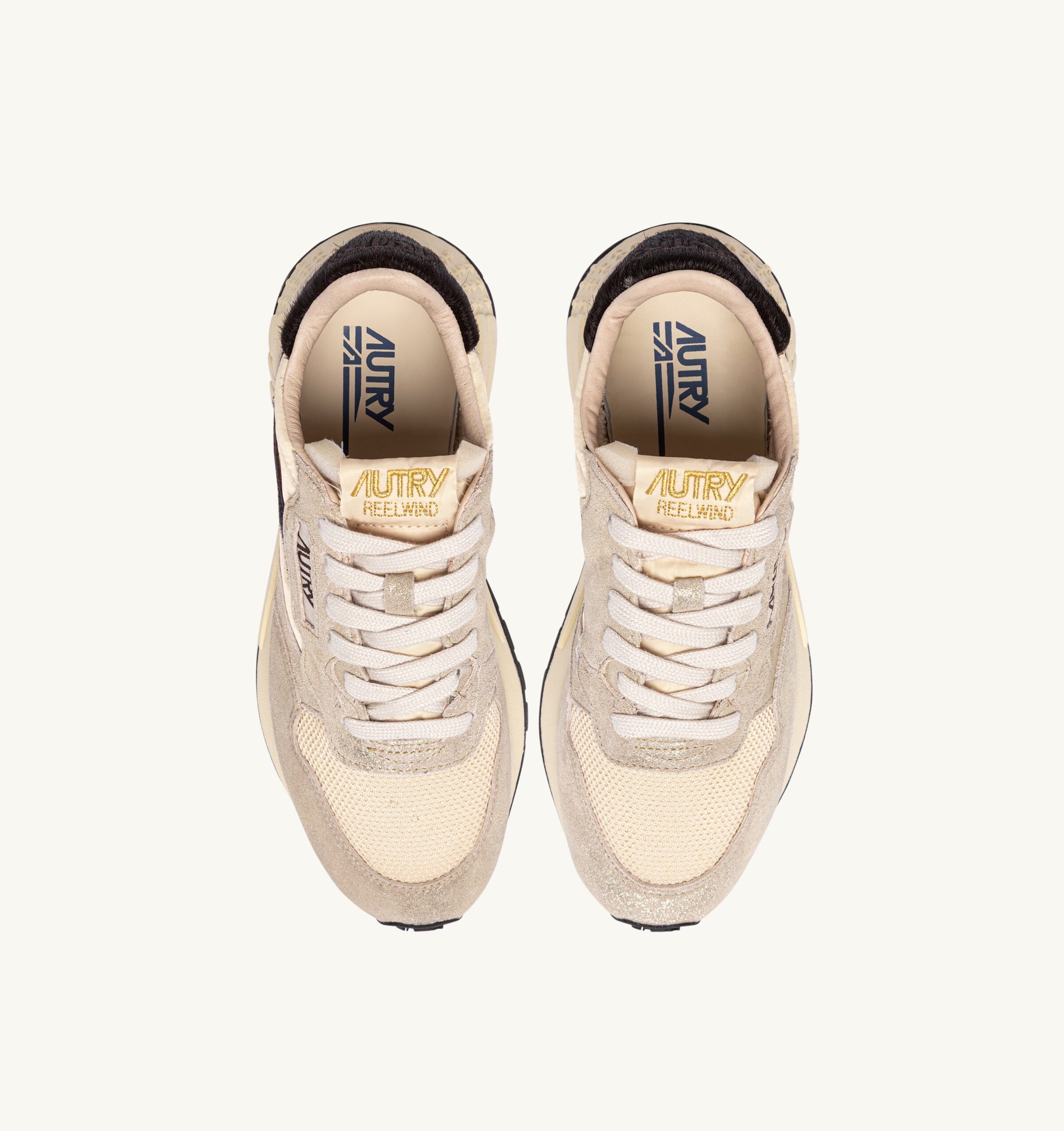 AUTRY - WWLW YO01 - Sneakers REELWIND - Laminato Argento Brown Scarpe Donna AUTRY - Collezione donna