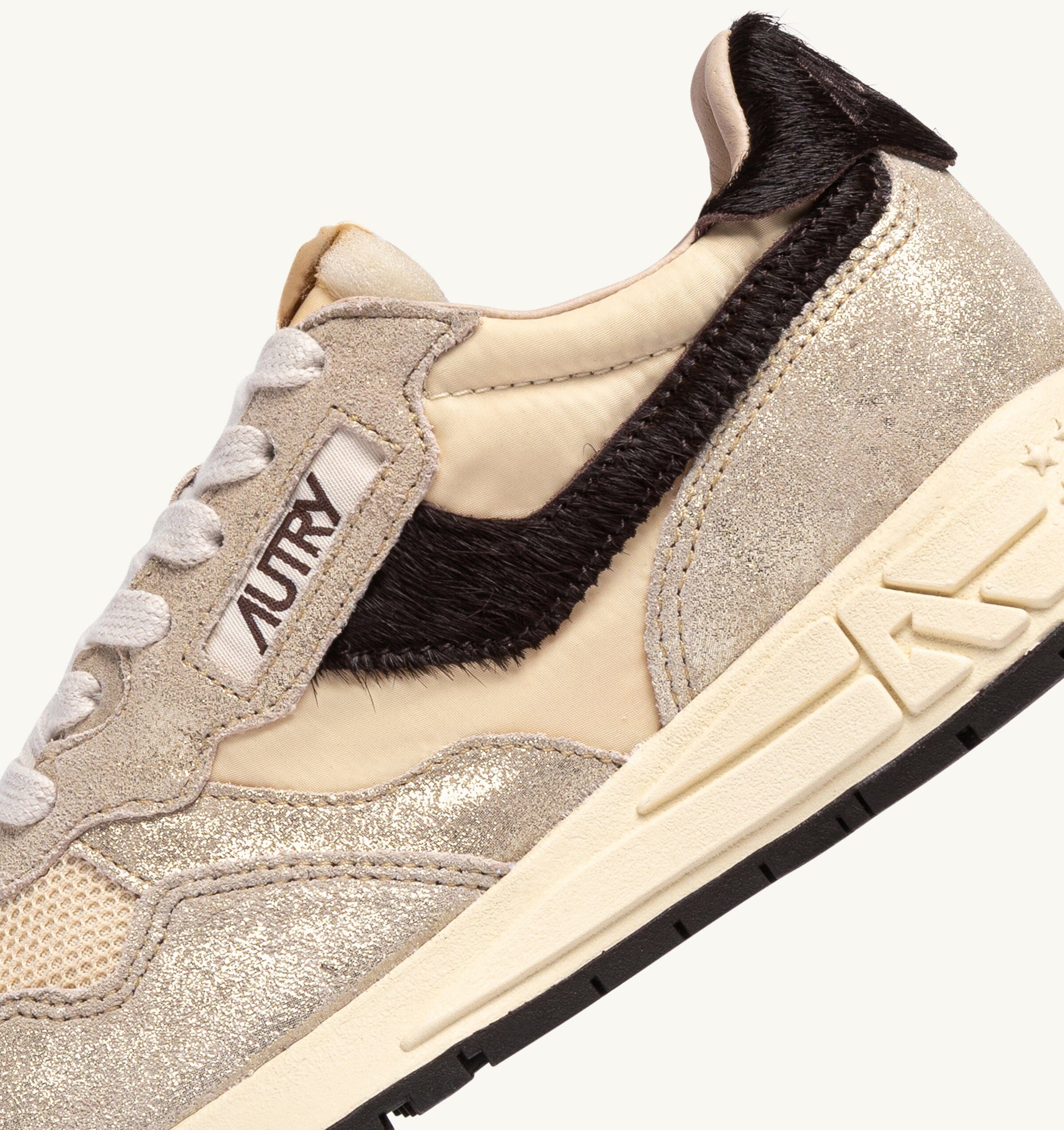 AUTRY - WWLW YO01 - Sneakers REELWIND - Laminato Argento Brown Scarpe Donna AUTRY - Collezione donna