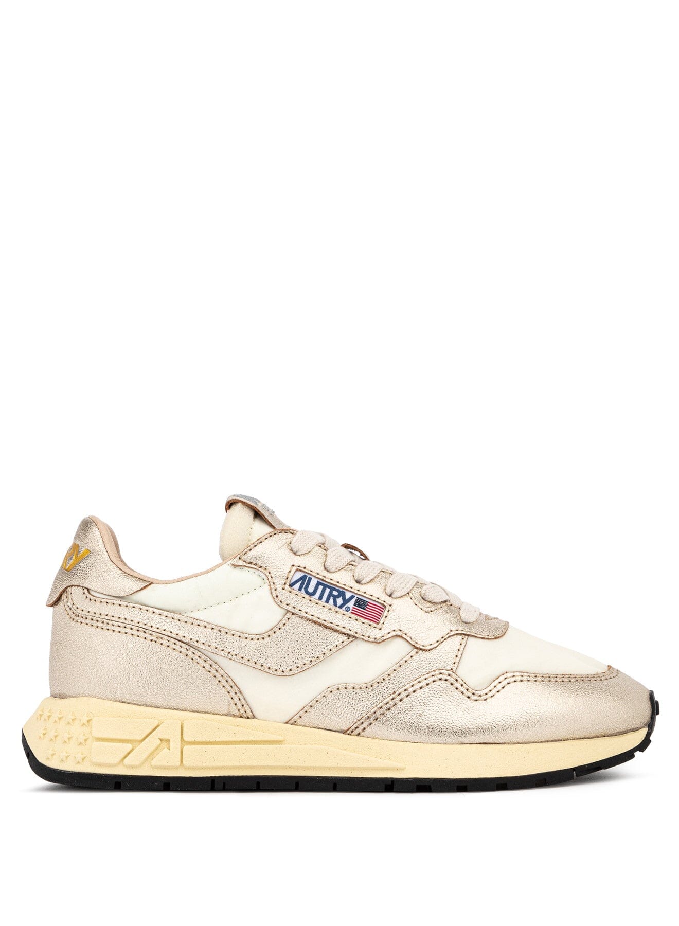 AUTRY - WWLW AN02 - Sneakers REELWIND - Avorio Oro Scarpe Donna AUTRY - Collezione donna