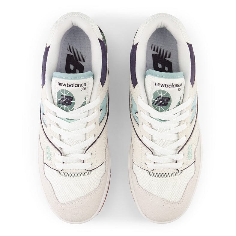NEW BALANCE - Sneakers BBW550NB - Bianco Azzurro Scarpe Donna NEW BALANCE - Collezione Donna