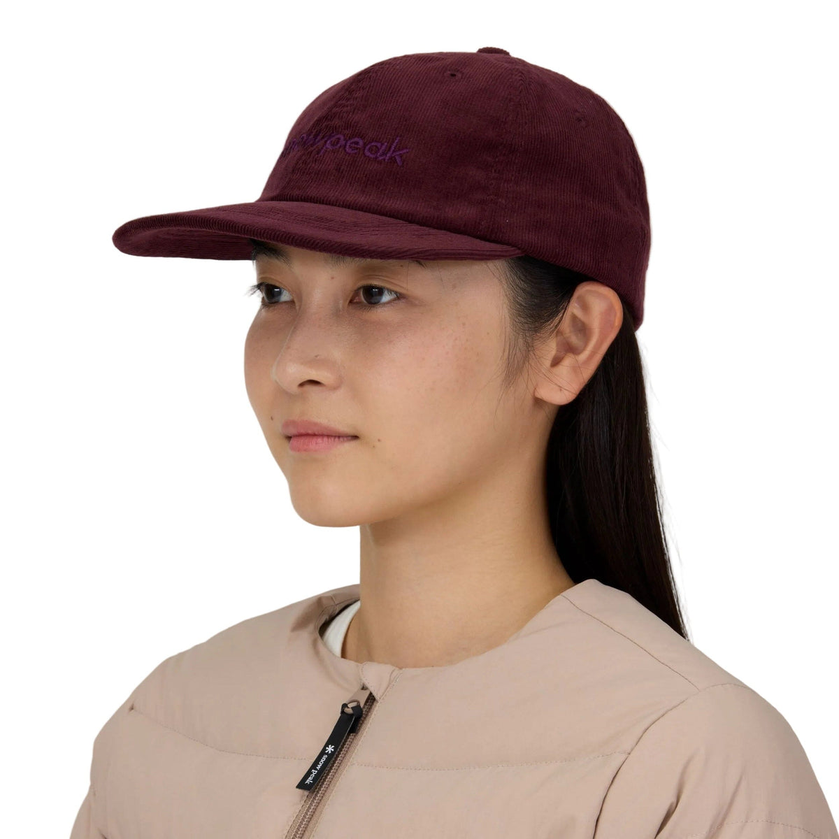 SNOW PEAK - CORDUROY LOGO DESIGN CAP - BURGUNDY Accessori Uomo SNOW PEAK