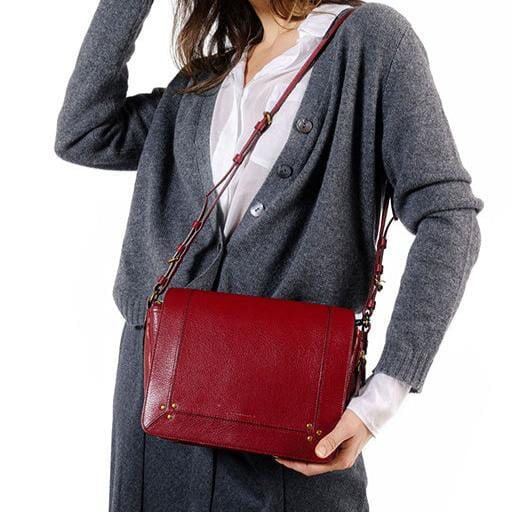 JÉRÔME DREYFUSS - Borsa a tracolla - Igor - Rosso Ruby Borse Jerome Dreyfuss