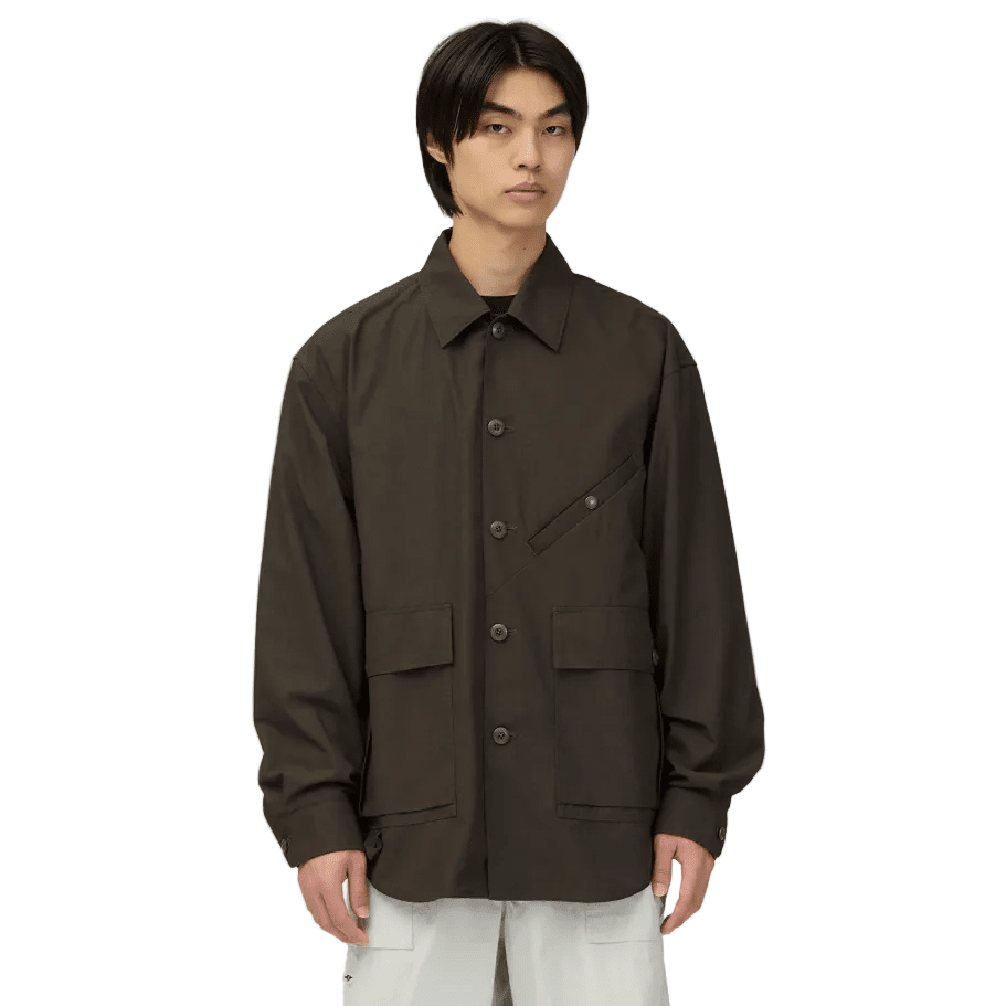 SNOW PEAK - HYBRID TAKIBI JACKET - DARK BROWN Abbigliamento Uomo SNOW PEAK