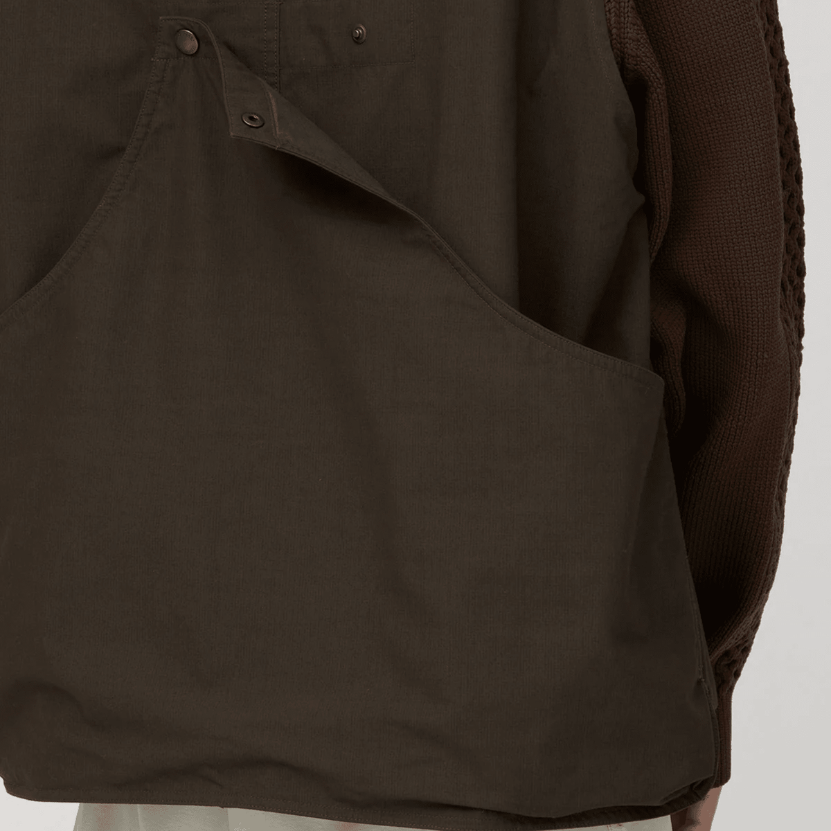 SNOW PEAK - HYBRID TAKIBI VEST - DARK BROWN Abbigliamento Uomo SNOW PEAK