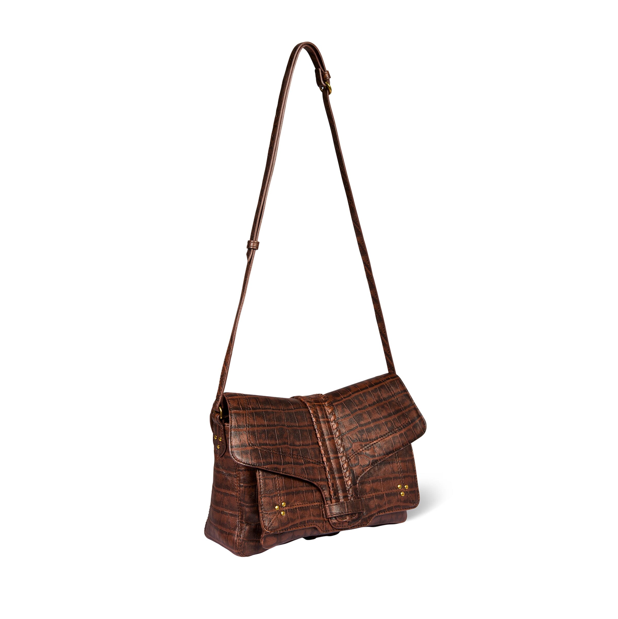 JEROME DREYFUSS - Borsa a Tracolla - Harry M - Croco Cigare Borse Jerome Dreyfuss