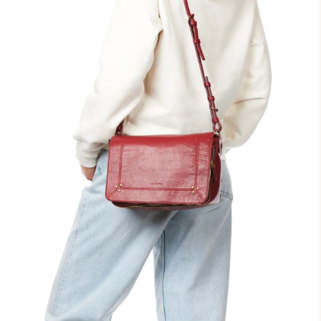 JÉRÔME DREYFUSS - Borsa a tracolla - Igor - Rosso Ruby Borse Jerome Dreyfuss