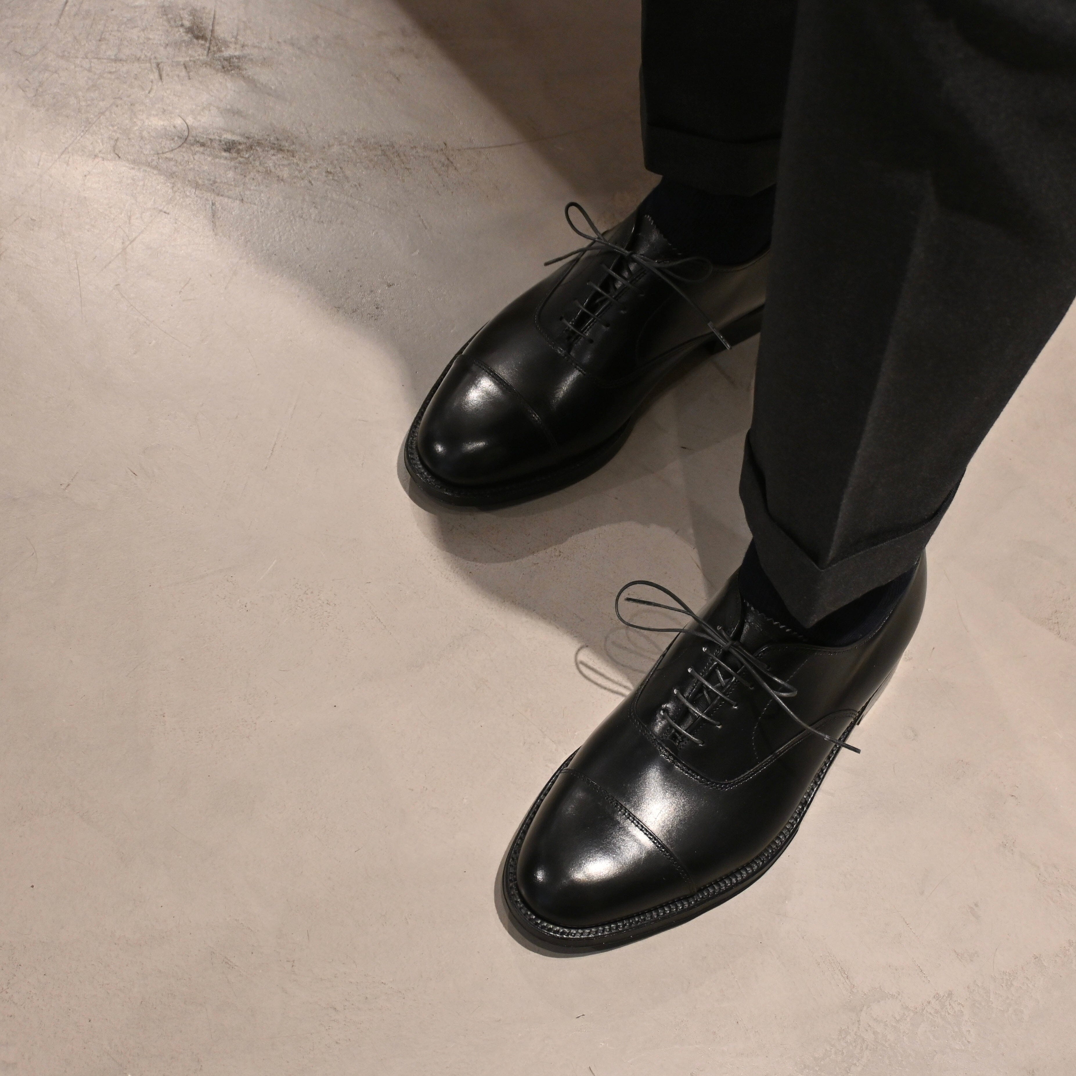 ALDEN - 907 - Francesina - Vitello Puntale - Nero Scarpe Uomo Alden