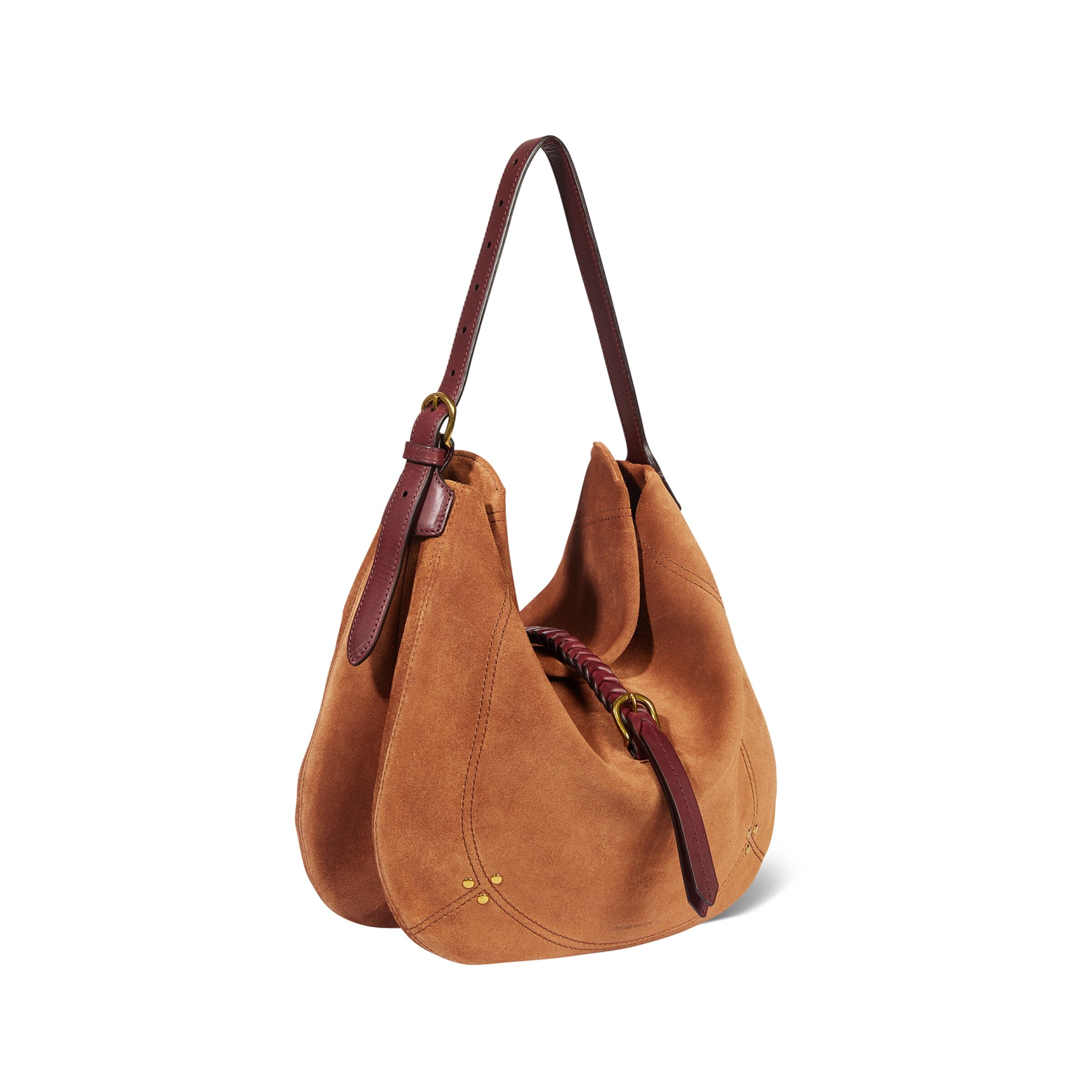 JEROME DREYFUSS - Borsa A Spalla - LUIS - Suede Caramello Borse Jerome Dreyfuss