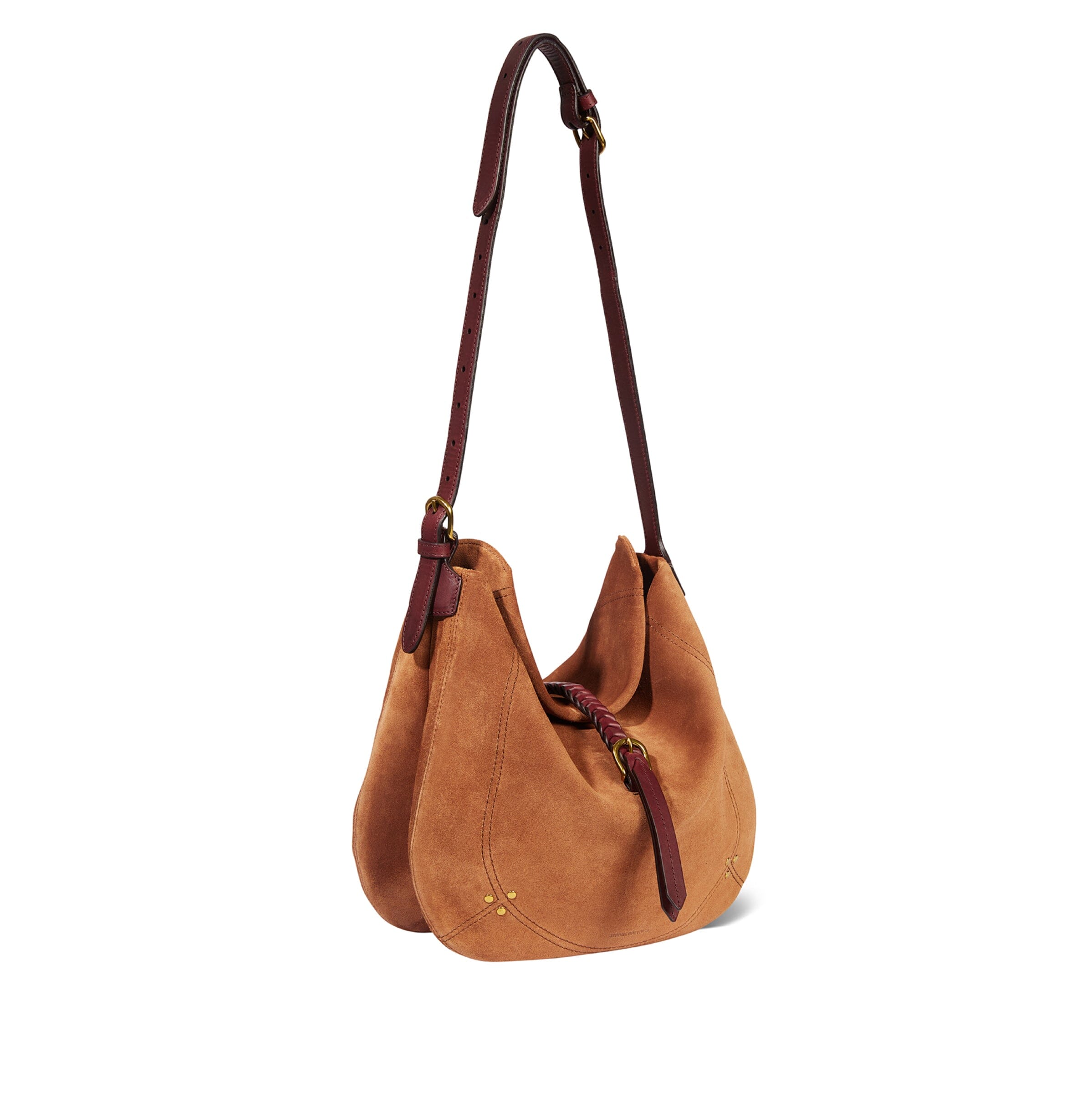 JEROME DREYFUSS - Borsa A Spalla - LUIS - Suede Caramello Borse Jerome Dreyfuss