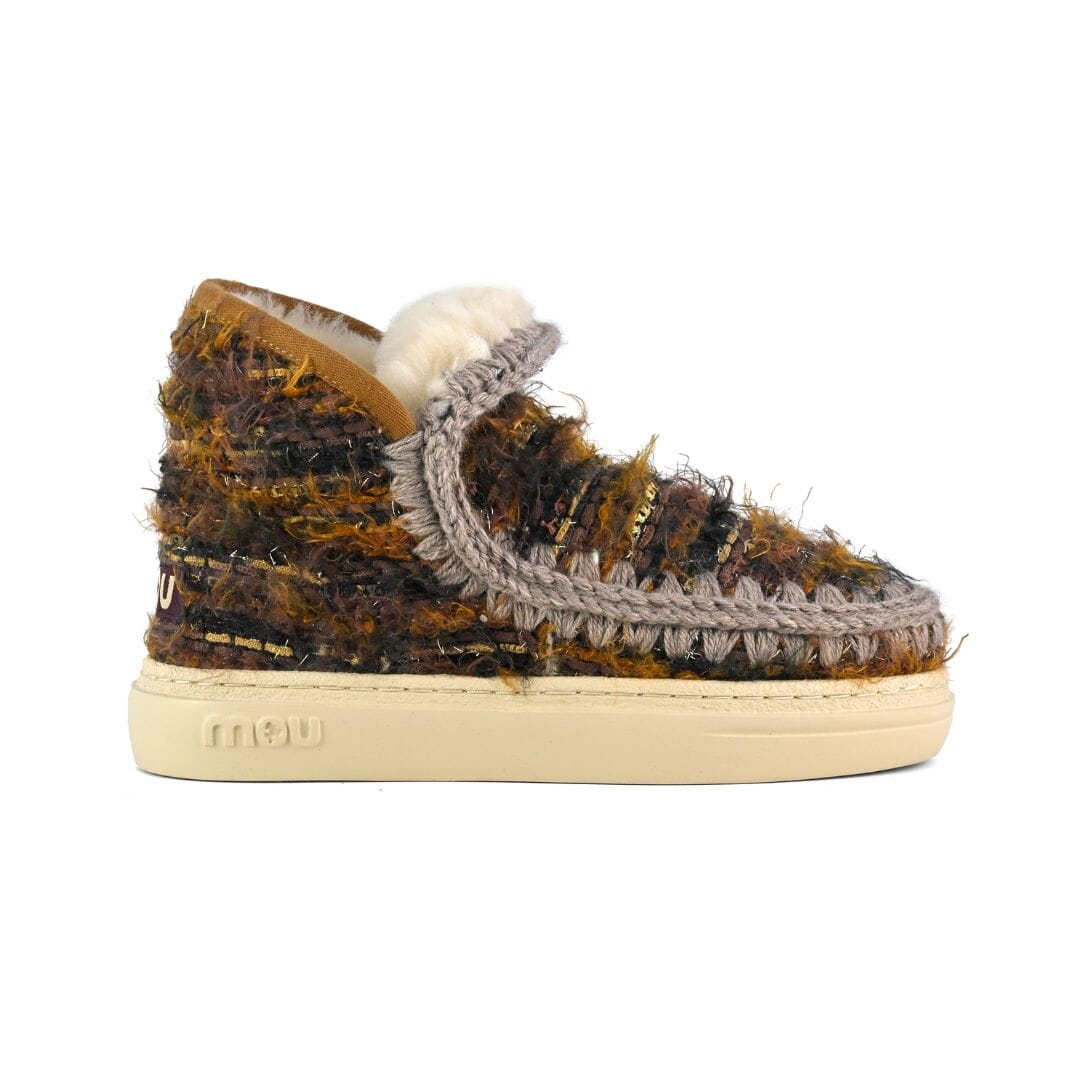 MOU - Stivaletto - Bounce - 411013K - Tweed marron multicolor Scarpe Donna Mou