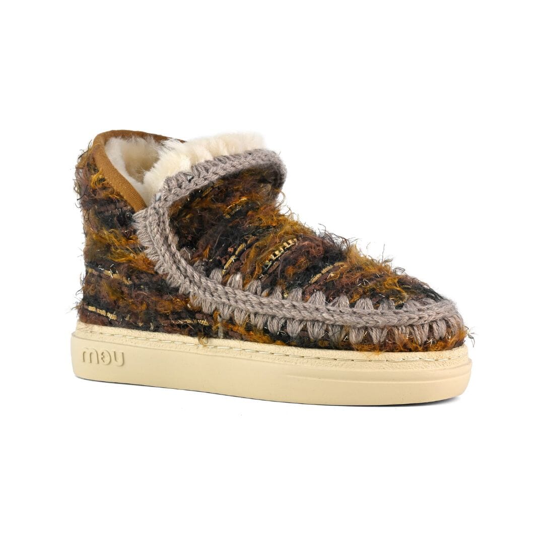 MOU - Stivaletto - Bounce - 411013K - Tweed marron multicolor Scarpe Donna Mou