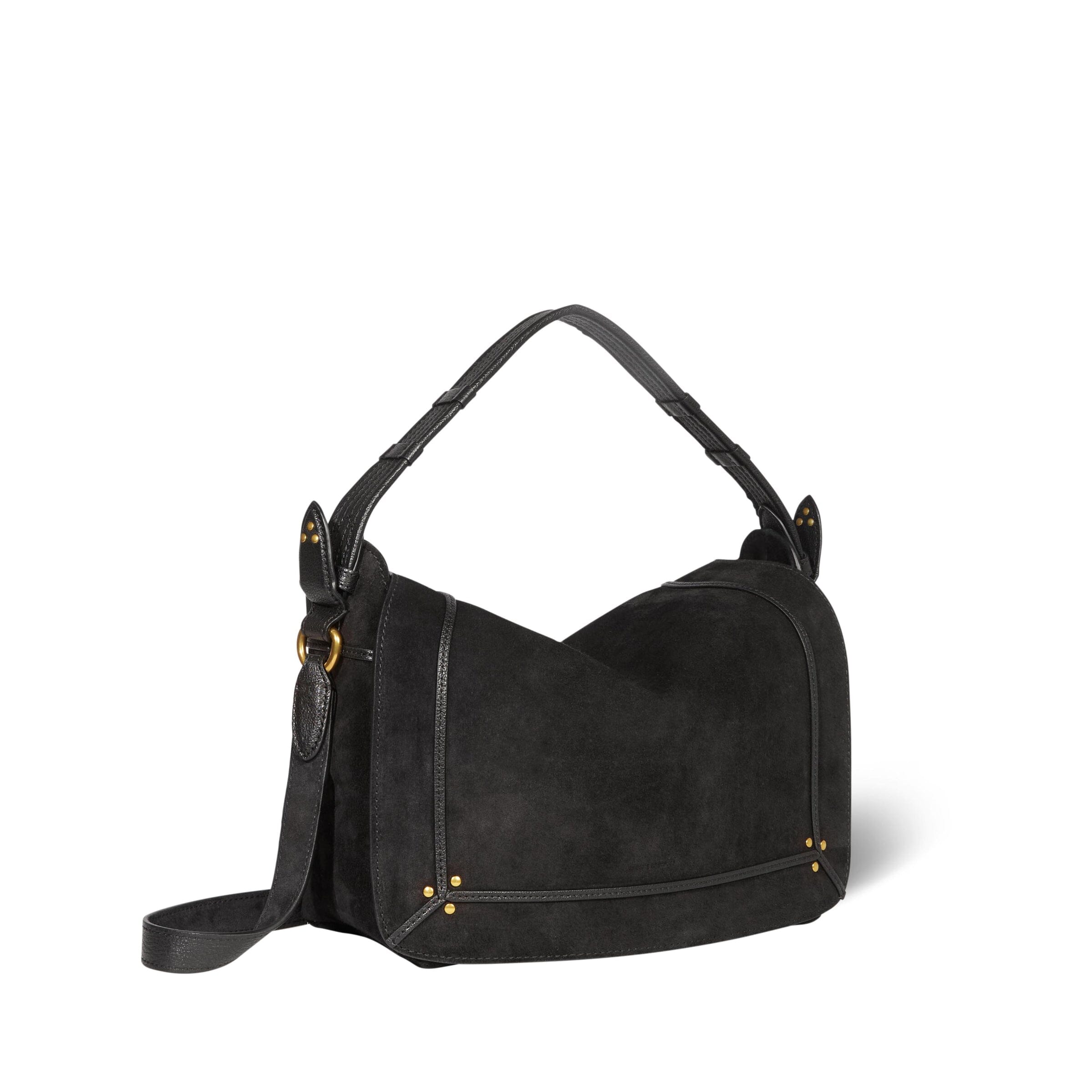 JEROME DREYFUSS - Borsa A Tracolla e a Mano - Pepito M - Camoscio Nero Borse Jerome Dreyfuss