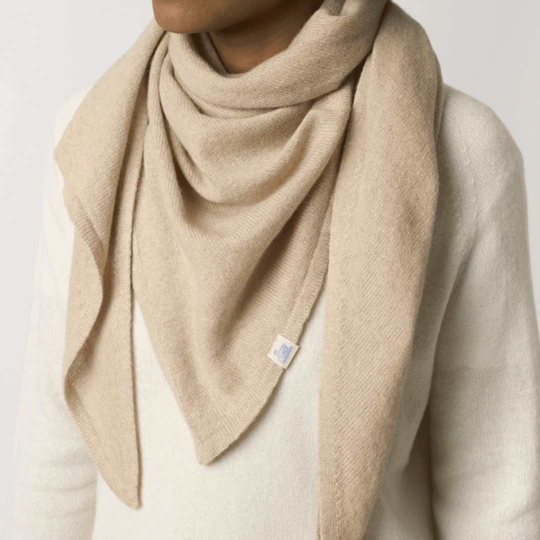 MERZ B. SCHWANEN - Sciarpa Triangolare - 99 Deep Black Accessori Donna MERZ B. SCHWANEN