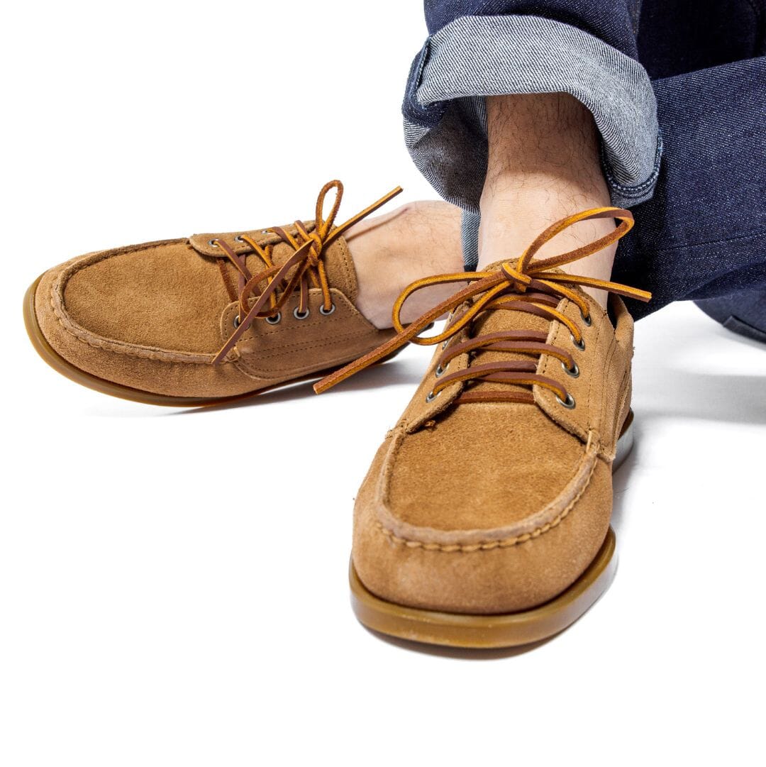 SEBAGO - Docksides Portland Suede - Scarpa da Barca - 71113HW - Cognac Scarpe Uomo Sebago
