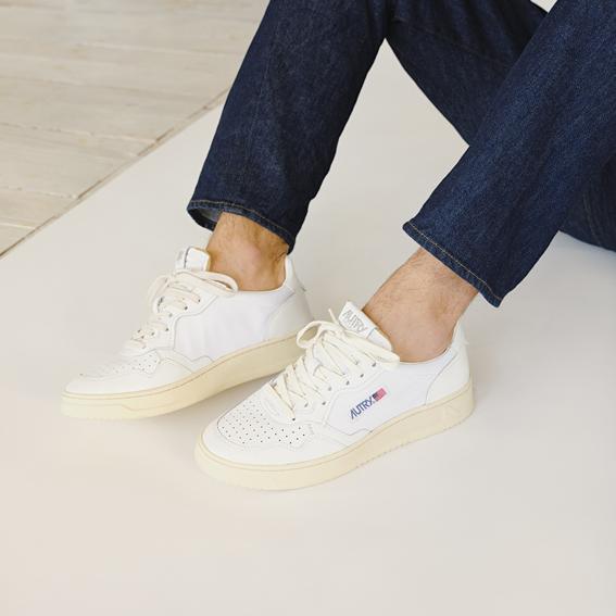 AUTRY LL15 - LOW MAN ALL LEAT - White Men's Shoes AUTRY - Men's collection