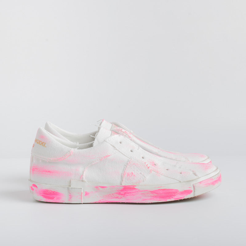 PHILIPPE MODEL - PRLD DD03 - ParisX - Bianco Fuxia Scarpe Donna Philippe Model Paris