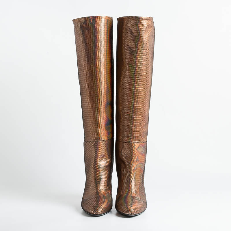 ANNA F - Boots - 9752 - Iride Gold Women's Shoes Anna F.