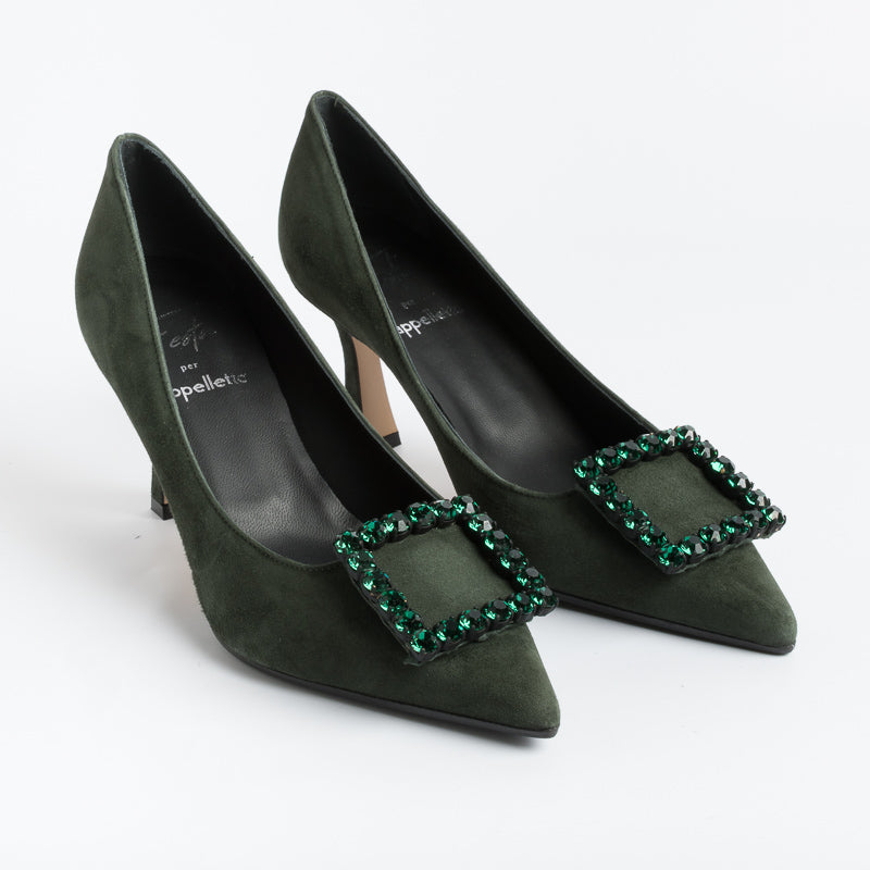ROBERTO FESTA - Decolletè - Lilly - Camoscio Verde Scarpe Donna Roberto Festa