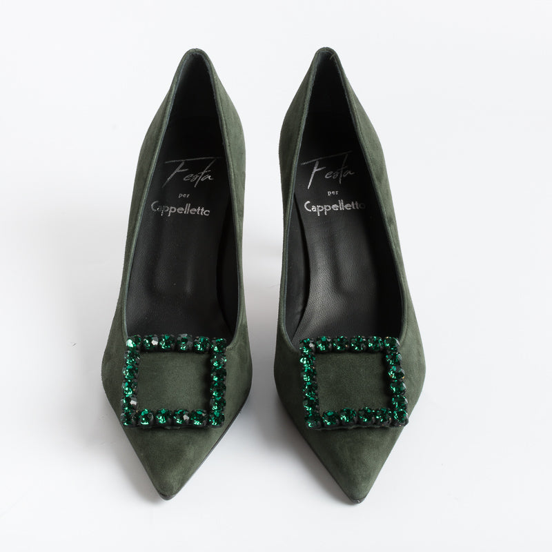 ROBERTO FESTA - Decolletè - Lilly - Camoscio Verde Scarpe Donna Roberto Festa